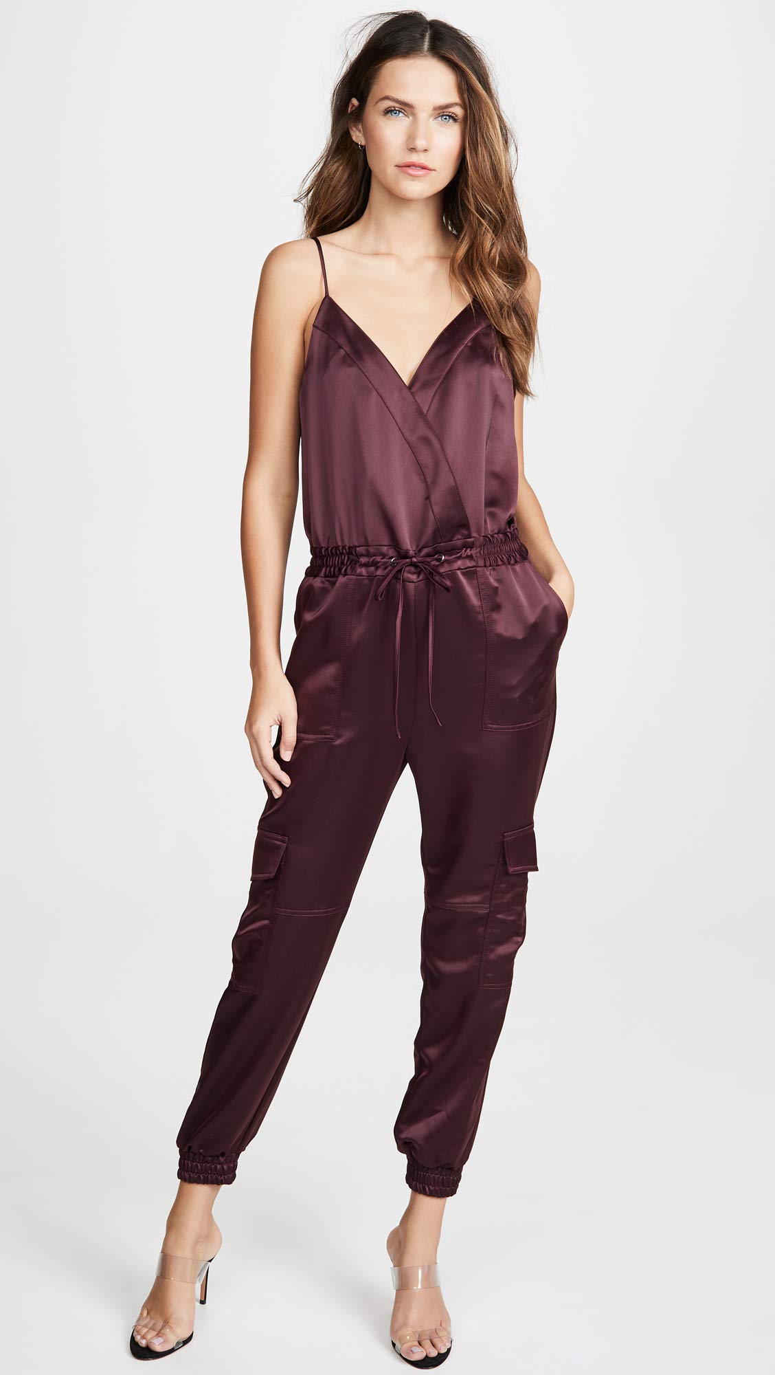 Parker Women's Khloe Sleeveless Tie Waist Utility Jumpsuit | Casual Summer Outfit | Perfect for Beach, Brunch & Outdoor Activities