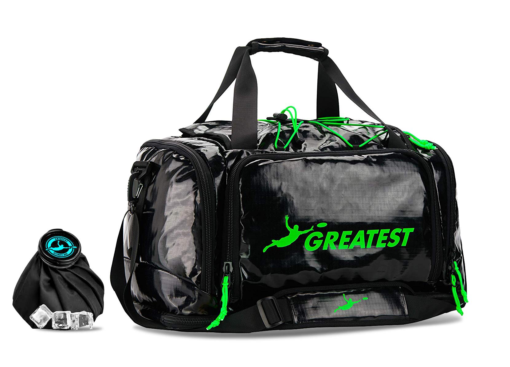Ultimate Frisbee Bag 45L with Insulated Cooler Pocket - Waterproof Durable Sports Duffel Backpack for Outdoor Travel, Camping & Beach Games - Perfect for Ultimate Frisbee Tournaments, Picnics & Sports Gear Storage