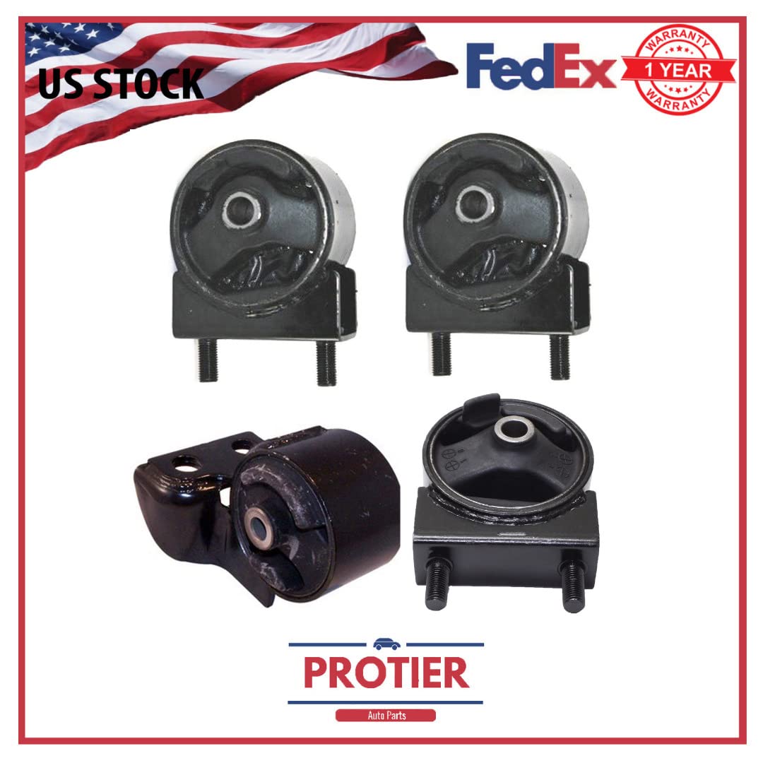 Westar 4PCS Engine & Transmission Mount Set Compatible with Kia Rio L4 1.6L 1594cc 2003-2005 - Smooth Ride & Reduced Vibration for Daily Commuting & City Driving