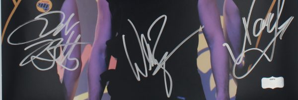 Zabka, Mariduena & Bertrand Autographed Cobra Kai 11x17 Photo - Signed Memorabilia for Fans, Collectors & Home Decor - Perfect for Movie Night, Man Cave & Karate Enthusiasts