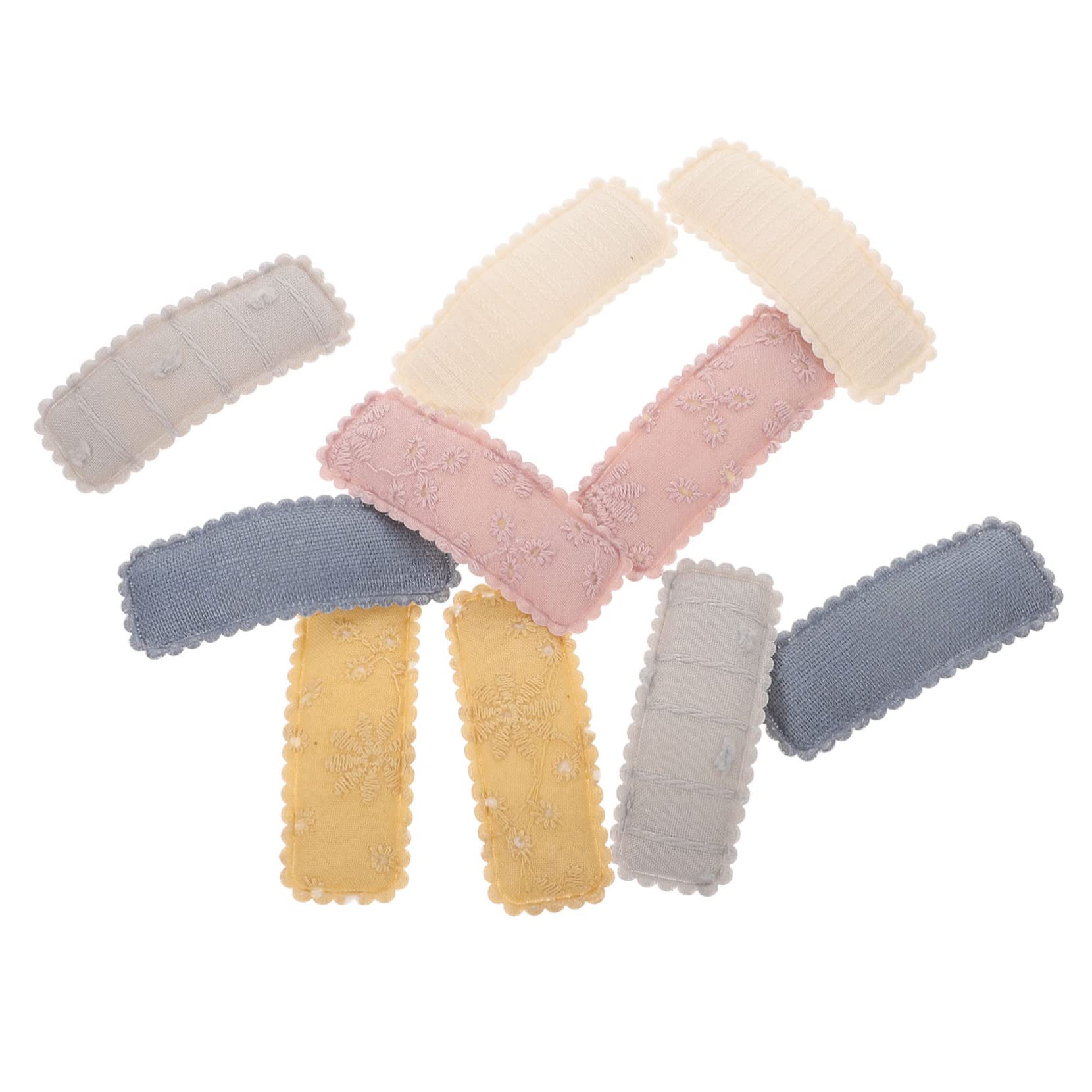 Minkissy 5 Sets Matte Hair Clips for Women & Girls - Durable Alloy & Fabric Snap Barrettes (5 Pairs x 5) - Perfect for School, Work, Parties and Everyday Hairstyling