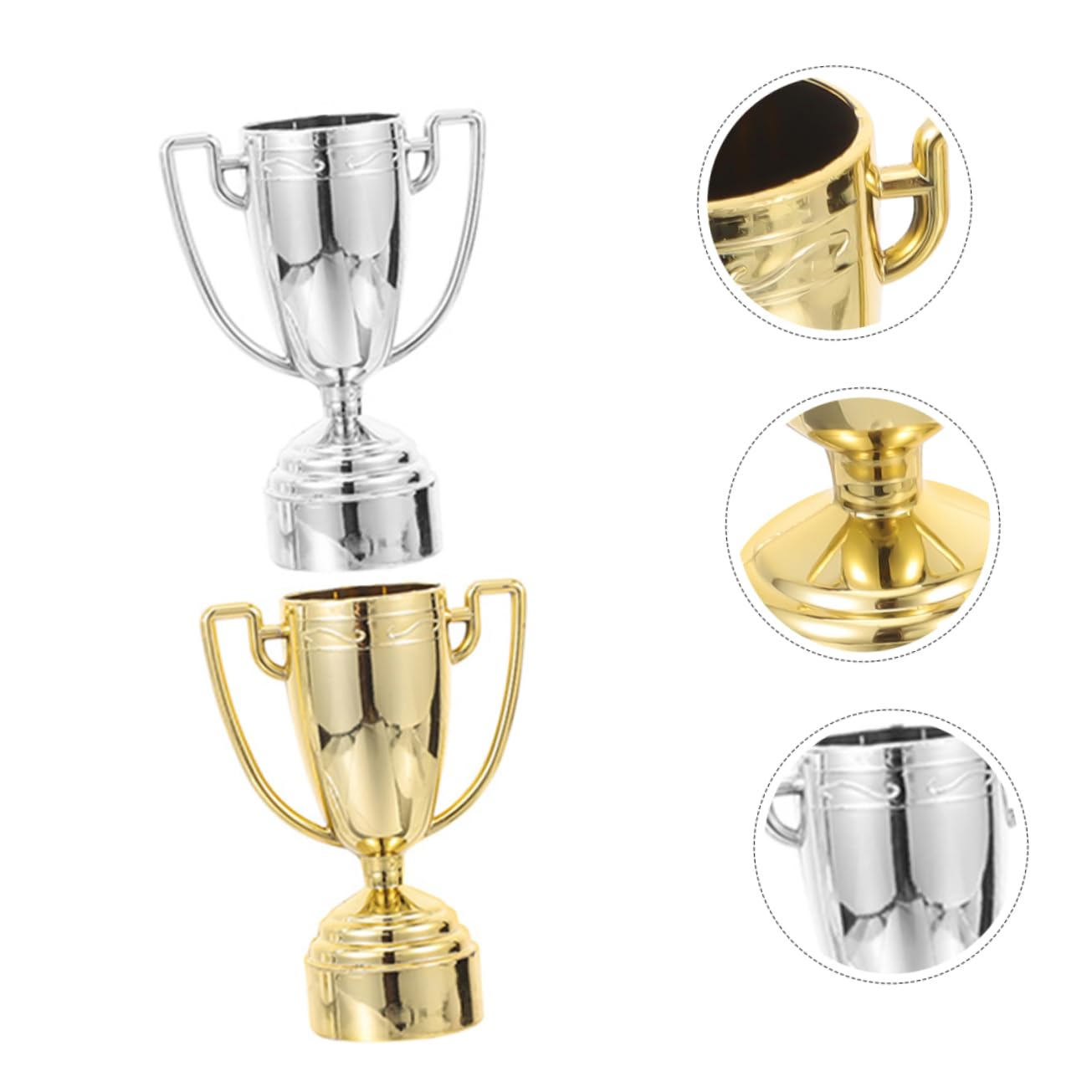 Realistic Plastic Trophy Award Cup for Winner - Competition, School & Kindergarten Prize - Perfect for Sports Events, Academic Achievements & Classroom Decor