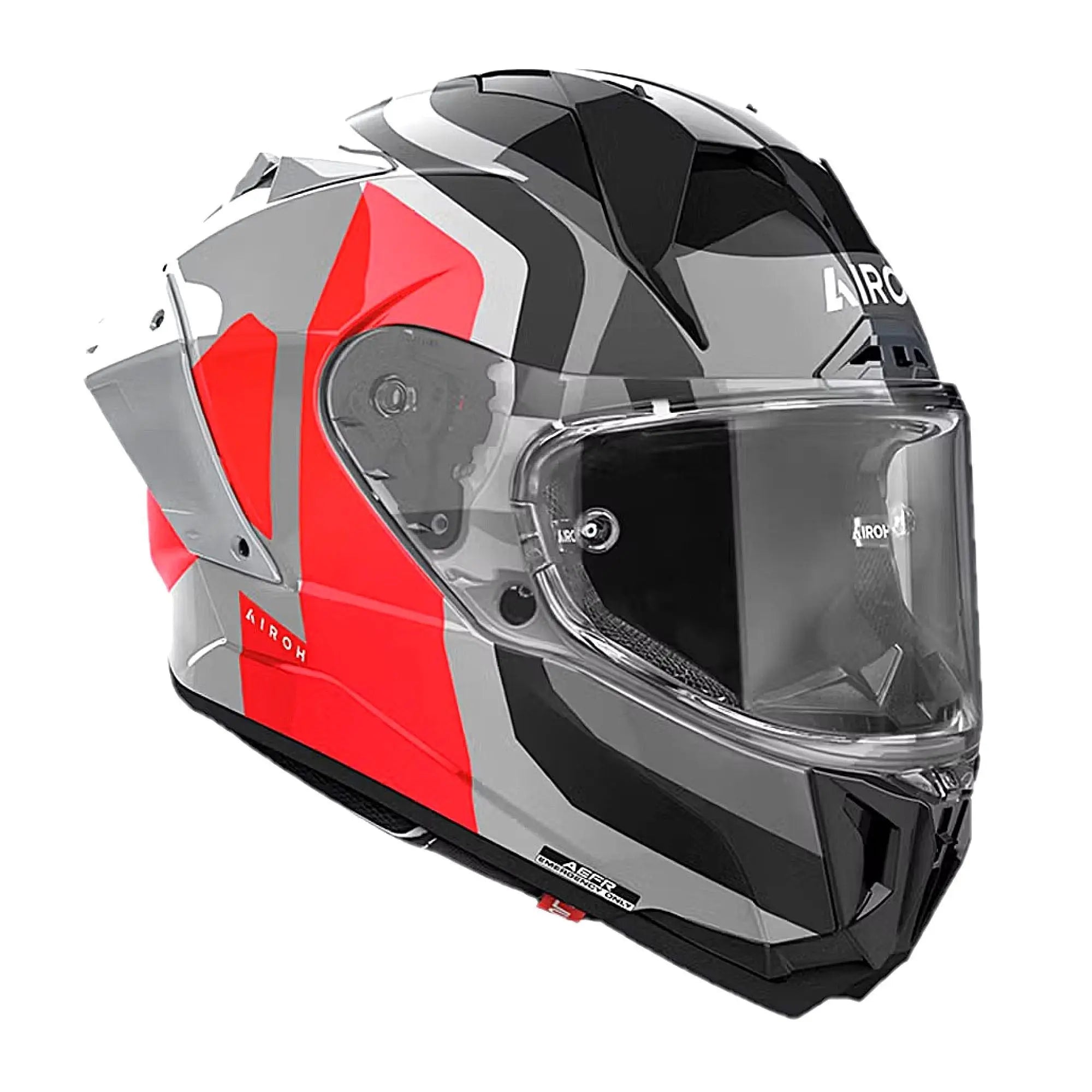 Airoh GP 800 Competition Motorcycle Helmet - Gloss Red - DOT & ECE Certified - Lightweight & Ventilated - Perfect for Racing, Track Days & Street Riding