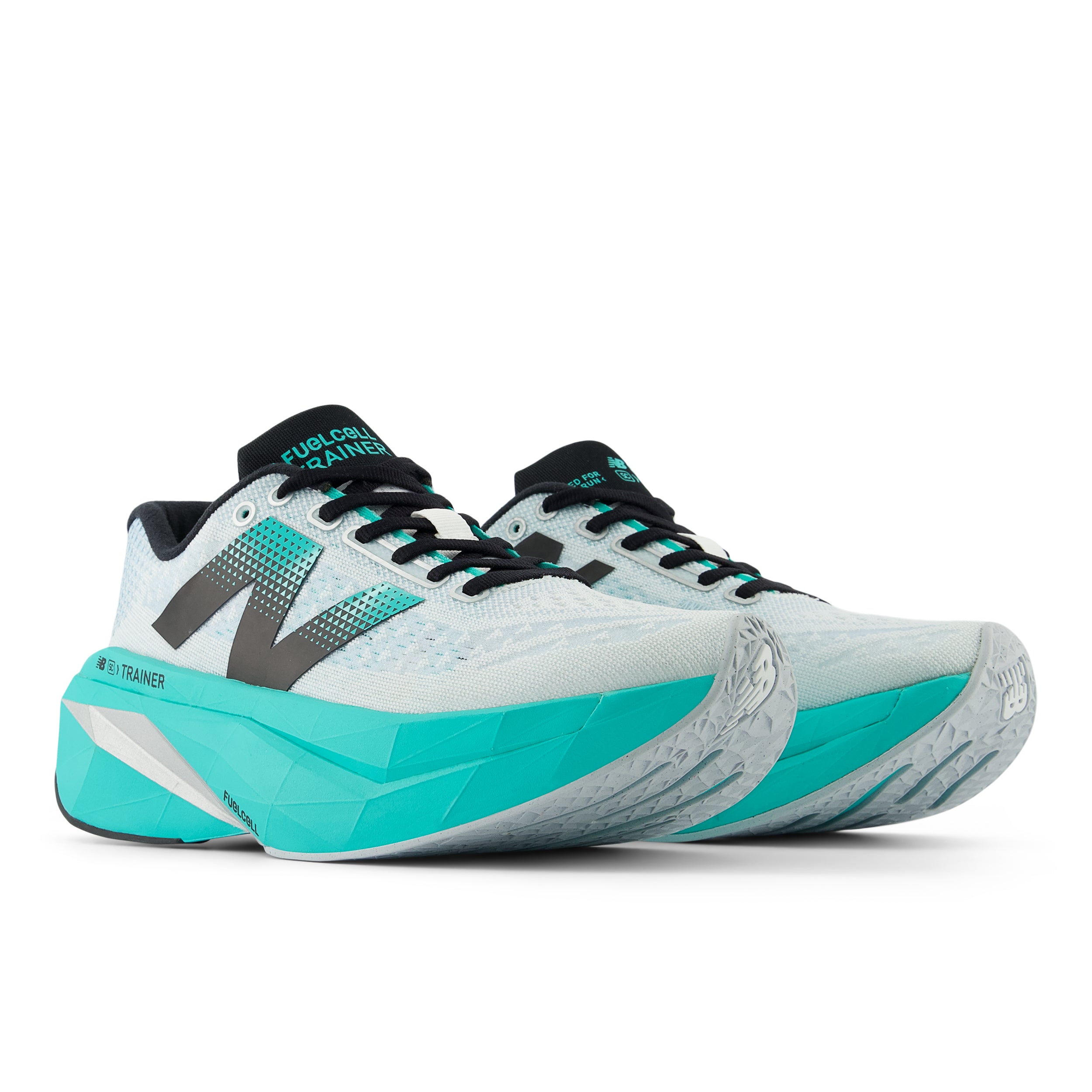 Women's Running Shoes FuelCell SuperComp Trainer v3 - Lightweight White/Cyber Jade/Silver Metallic for Women's Training, Jogging & Gym Workouts - Perfect for Marathon Training, Road Running & Fitness Enthusiasts