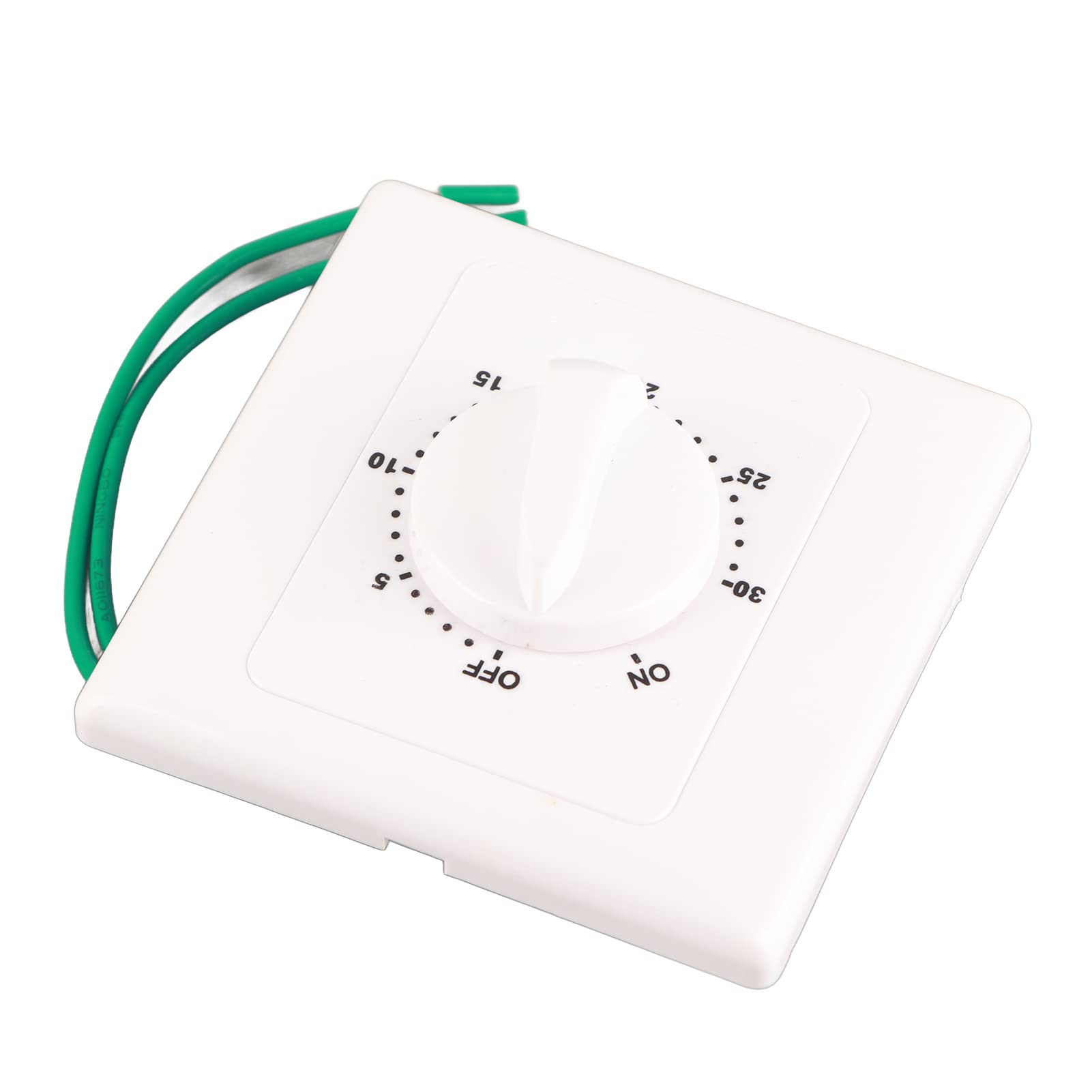 High Power Countdown Timer Switch - 30 Minute Mechanical Time Switch with Normally Open Function, 86 Panel Wall Mount, AC 220V - Perfect for Water Pumps, Irrigation Systems & Home Automation