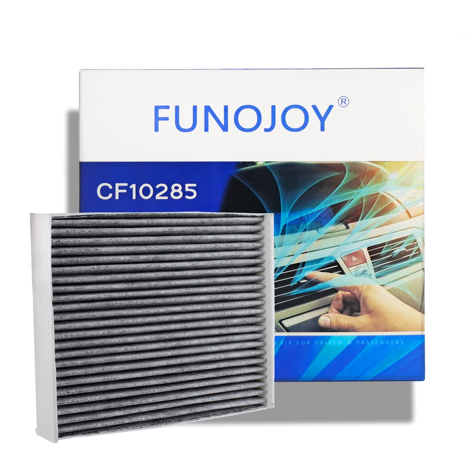CF10285 Activated Carbon Cabin Air Filter - Clean Air for Driver & Passengers | Improves Air Quality in Cars, Trucks & SUVs