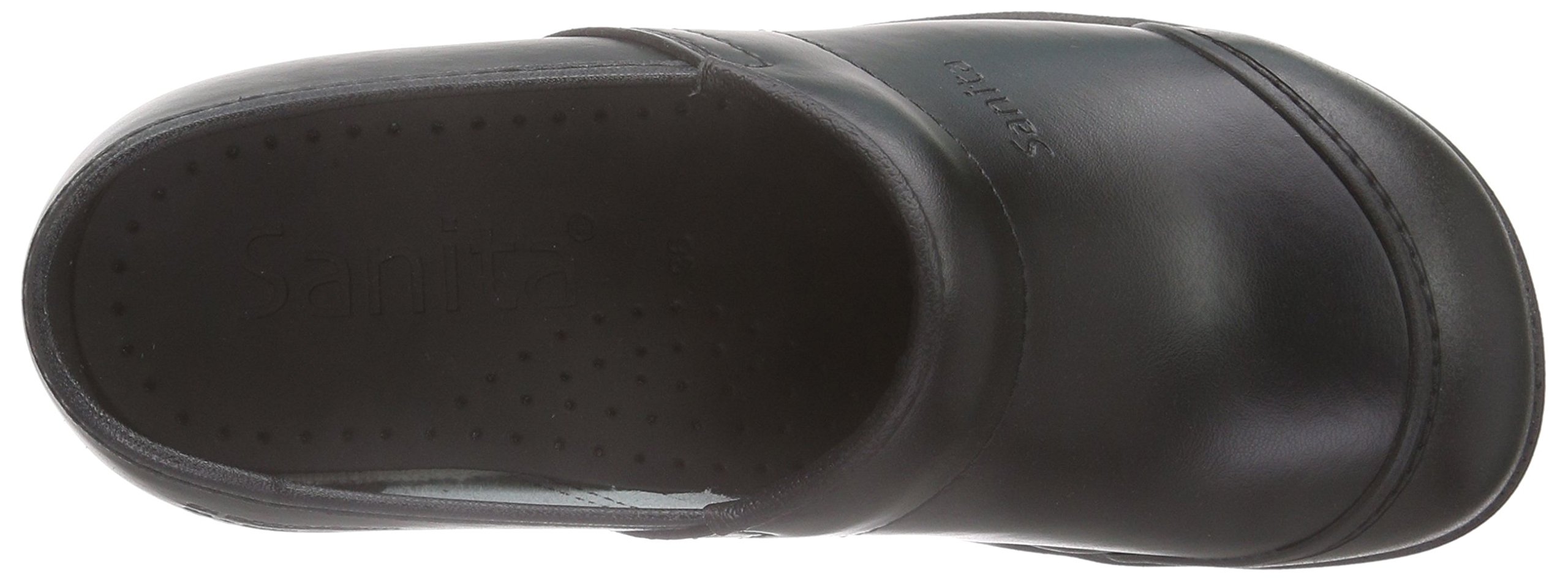 Sanita Women's Professional Clogs - Black (Size 8 US) | Slip-Resistant Kitchen Shoes for Nurses, Chefs & Healthcare Workers