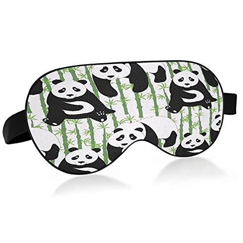 Soft Bamboo Sleep Mask with Lovely Panda Design - Comfortable & Breathable Eye Mask for Deep Sleep, Travel & Relaxation