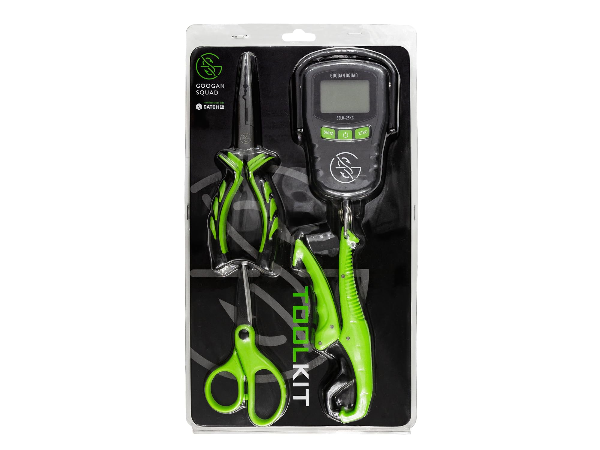 Googan Squad Premium Fishing Tool Kit Combo - Complete Fishing Gear Set with Pliers, Hooks & Accessories for Bass, Trout & Saltwater Fishing | Perfect for Anglers, Boat Fishing & Outdoor Adventures