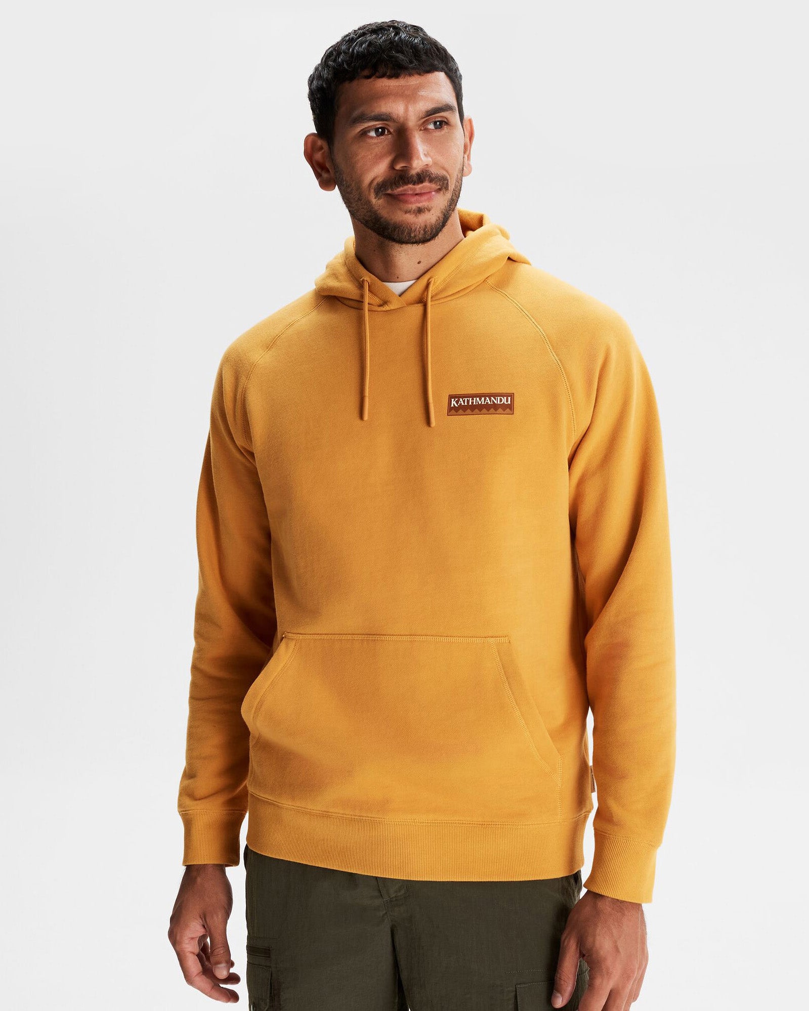 Heritage Logo LT BB Hoodie for Men - Mustard Yellow | Comfortable & Stylish Pullover for Casual Wear & Outdoor Activities