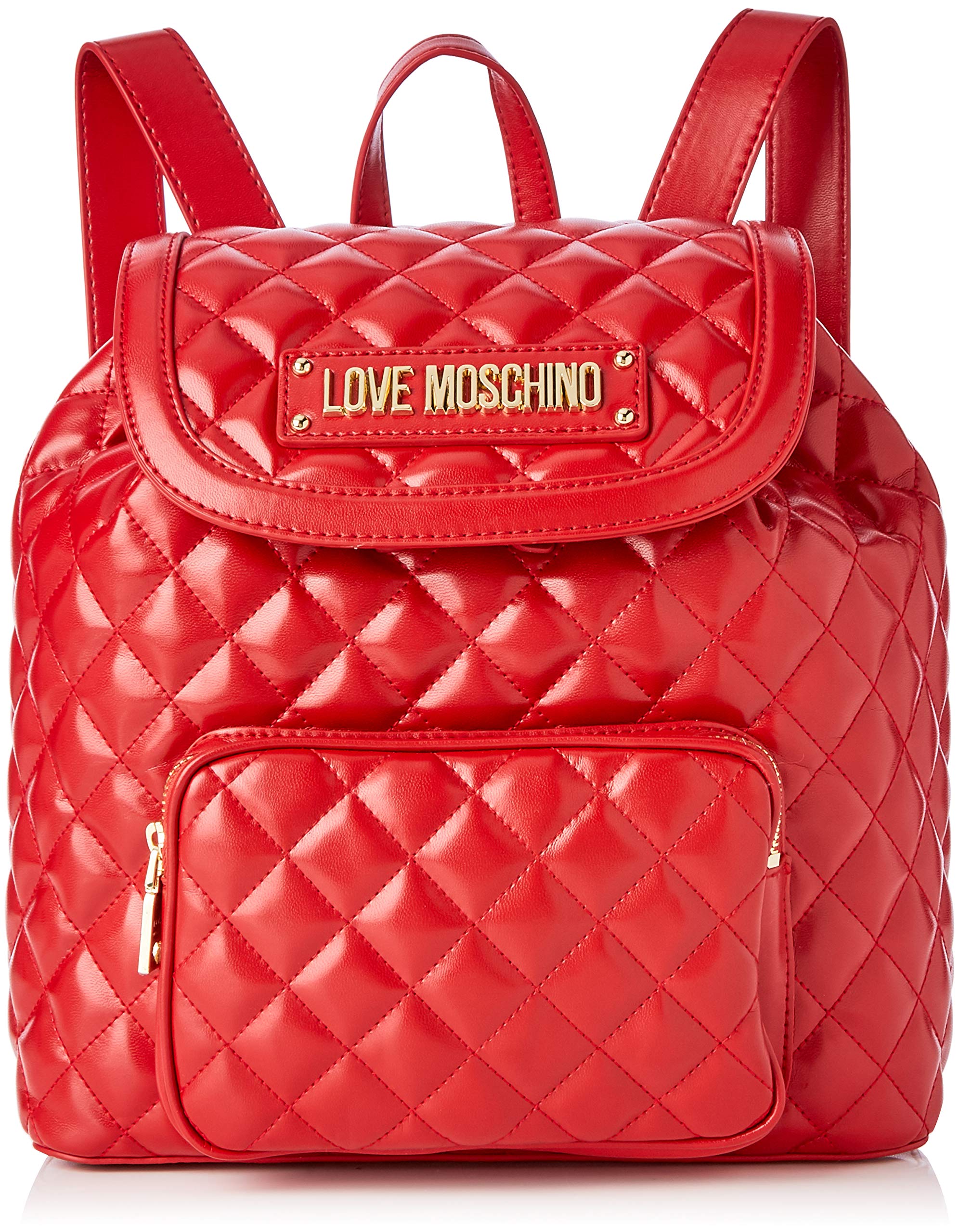 Love Moschino Women's Quilted Nappa PU Backpack Handbag Purse - Stylish Designer Shoulder Bag for Work, Travel & Daily Use