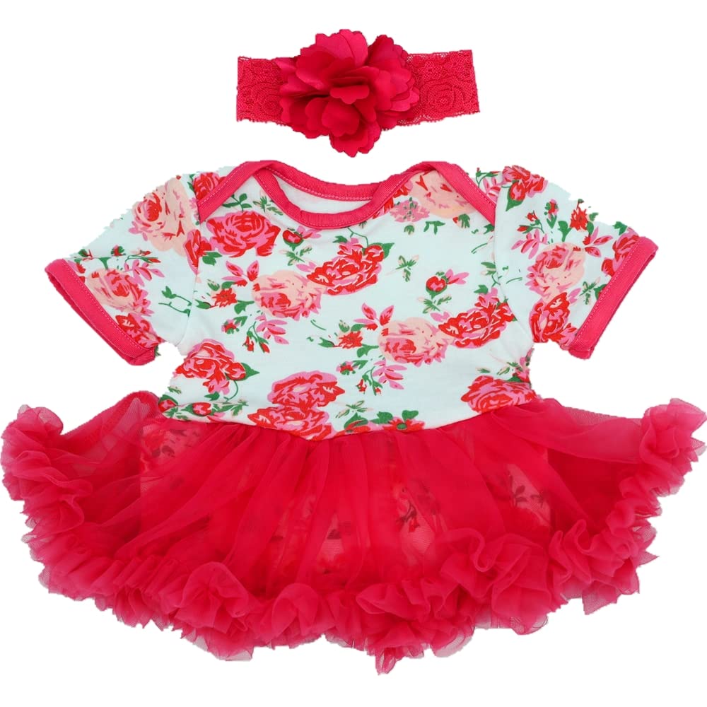 MAIHAO 17-22 Inch Reborn Baby Doll Clothes - Red Tutu Skirt Outfit for Newborn Doll Girls | Perfect for Playtime & Collecting