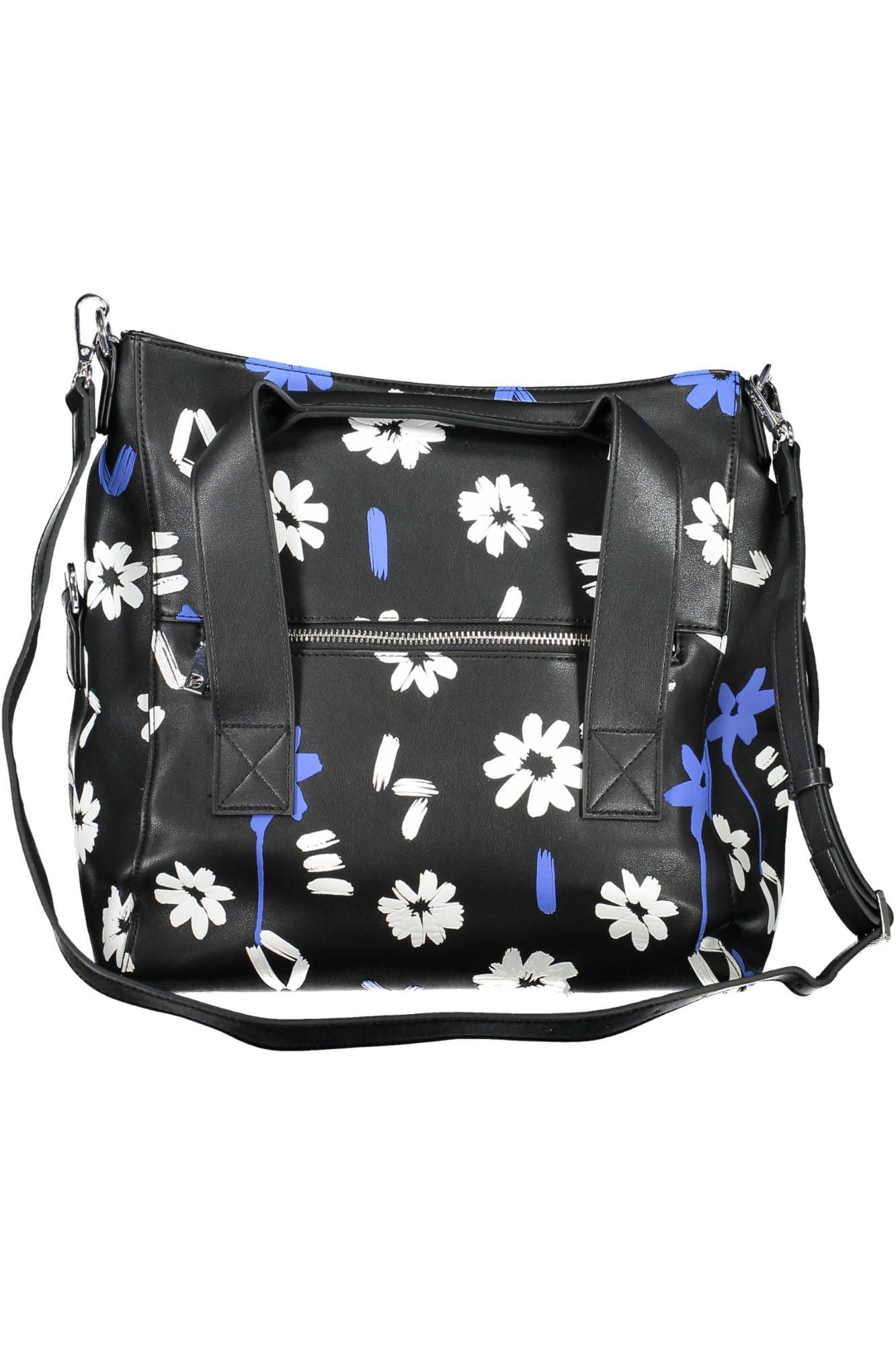 Desigual Women's PU Leather Handbag - Stylish Black Crossbody Purse for Everyday Use, Work & Travel