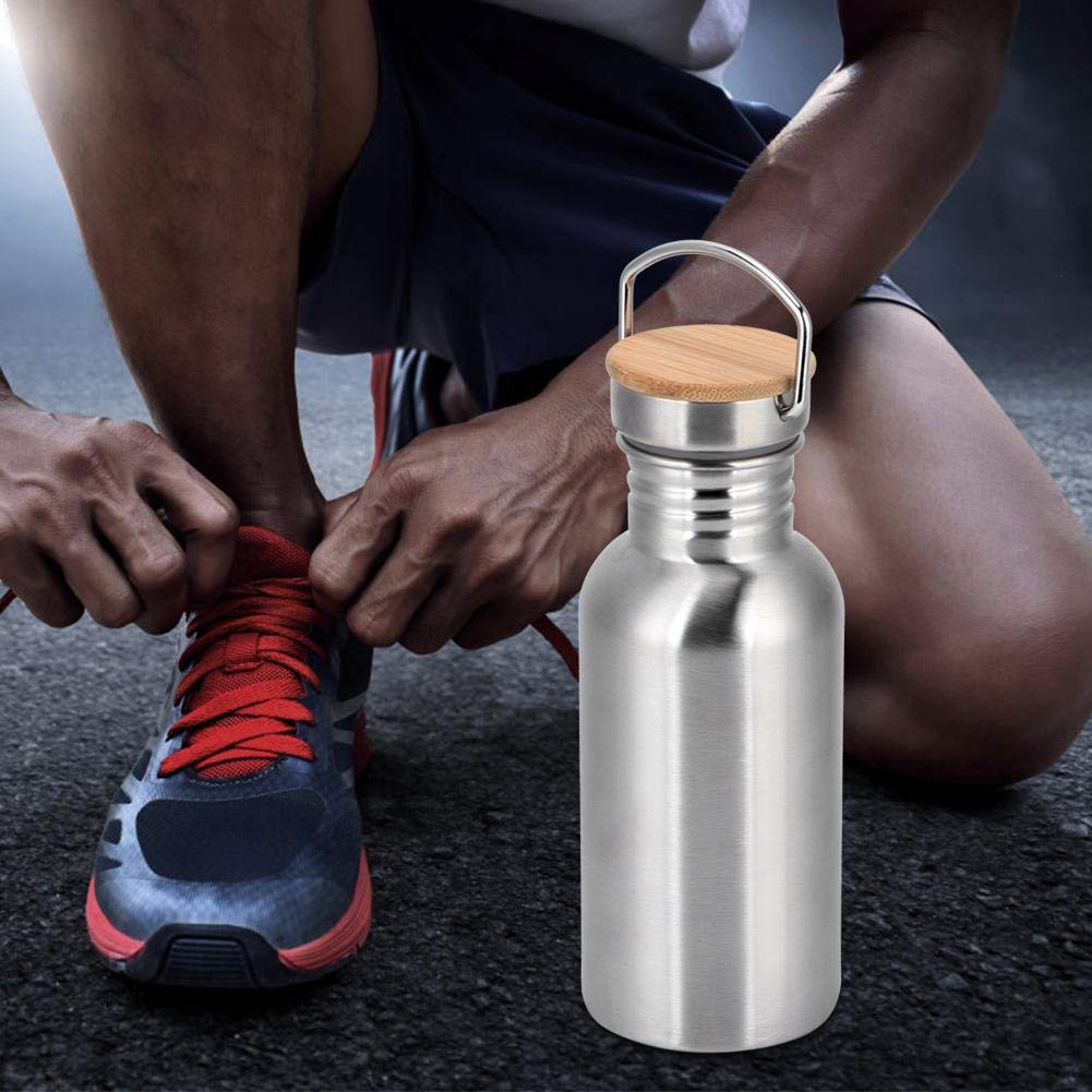 304 Stainless Steel Water Bottle - 500ml Eco-Friendly Reusable Sports Bottle for Travel, Camping, Hiking & Cycling | Leakproof & Durable for Outdoor Activities & Gym Workouts