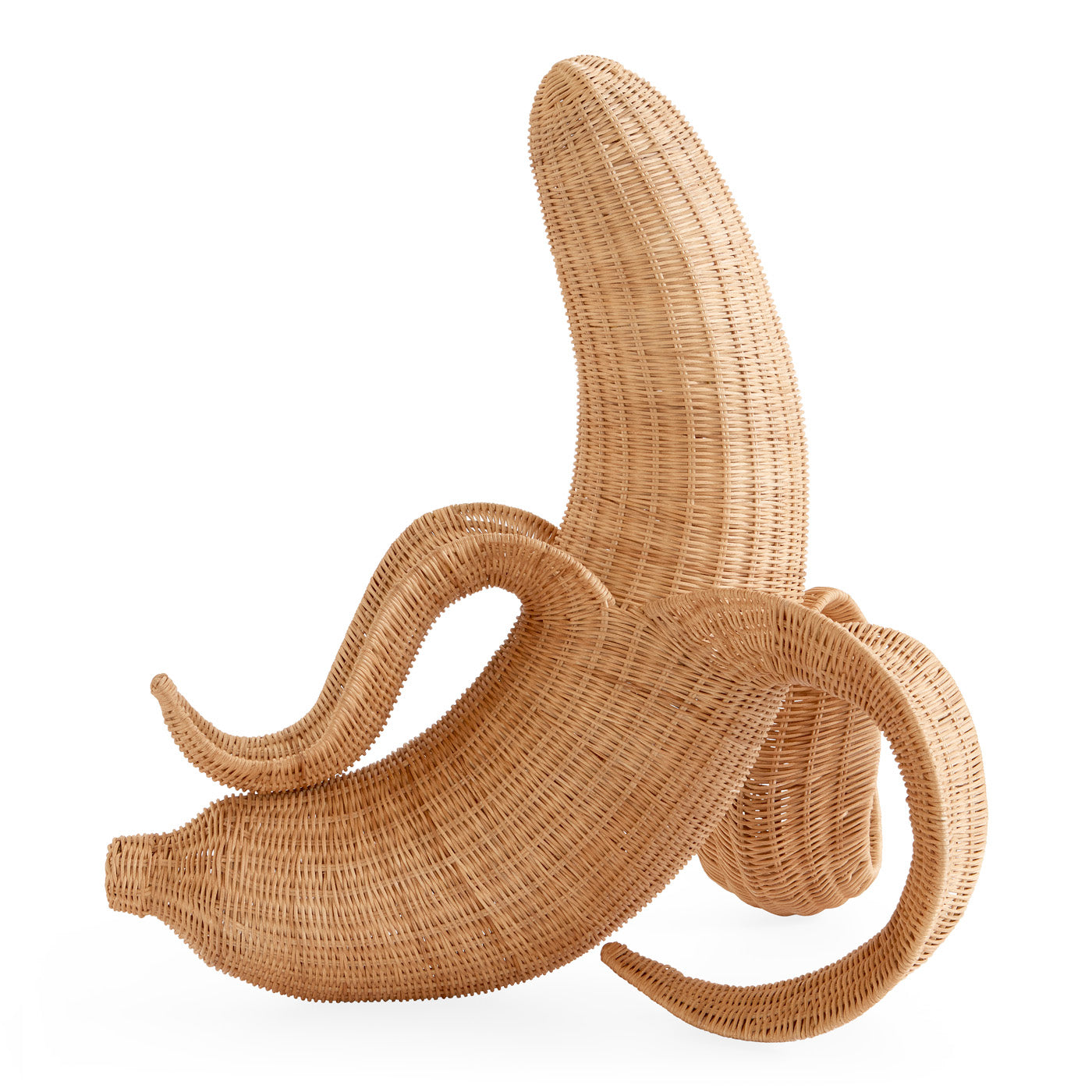Natural Woven Wicker Banana Basket - Eco-Friendly Storage for Fruits, Kitchen, and Home Decor - Perfect for Farmhouse, Rustic, or Boho Style