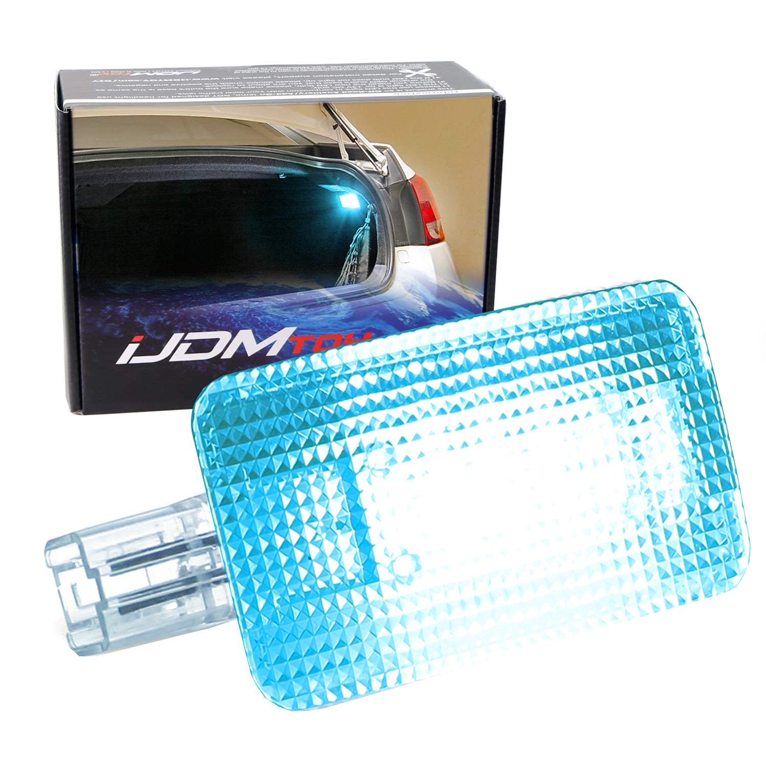 2W High Power Ice Blue LED Trunk Cargo Light Assembly for Lexus & Toyota - Bright Interior Lighting for Nighttime Loading & Organizing