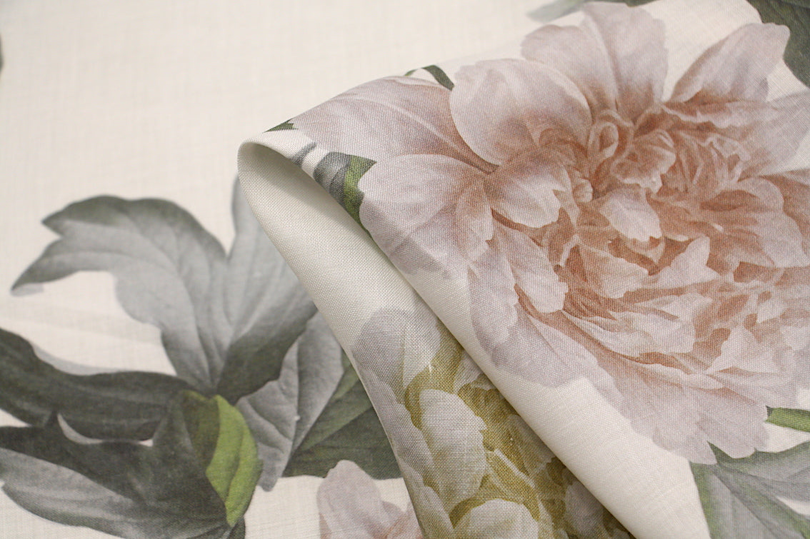 Stylish Cara Mia Printed Linen Fabric - Perfect for Home Decor, DIY Crafts & Fashion Accessories