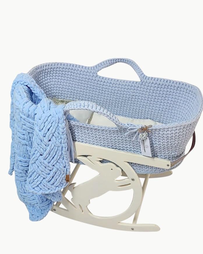 Beautiful Baby Moses Bassinet - Comfortable & Secure Unisex Cradle for Newborns | Perfect for Nursery Decor & Baby Shower Photography (Basket Only) | Ideal for Home, Hospital & Photo Shoots