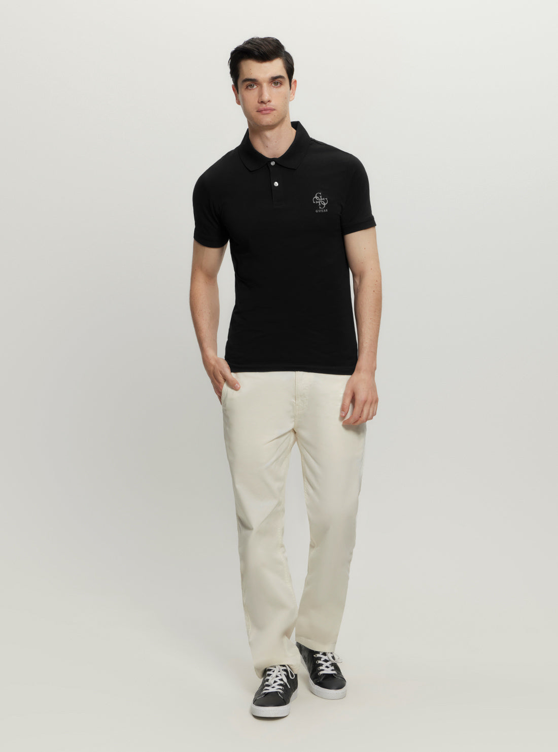 Eco-Friendly Black Nolan Polo T-Shirt for Men - Sustainable Cotton Casual Shirt for Golf, Work & Everyday Wear