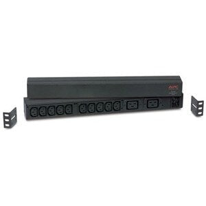 APC by Schneider Electric NetShelter 12-Outlet PDU Basic - 10 x C13 & 2 x C19 Outlets - 120V/208V/230V - 3.68kW - 2.5m Cord - 1U Horizontal Rack Mount Power Distribution Unit for Data Centers & Server Rooms