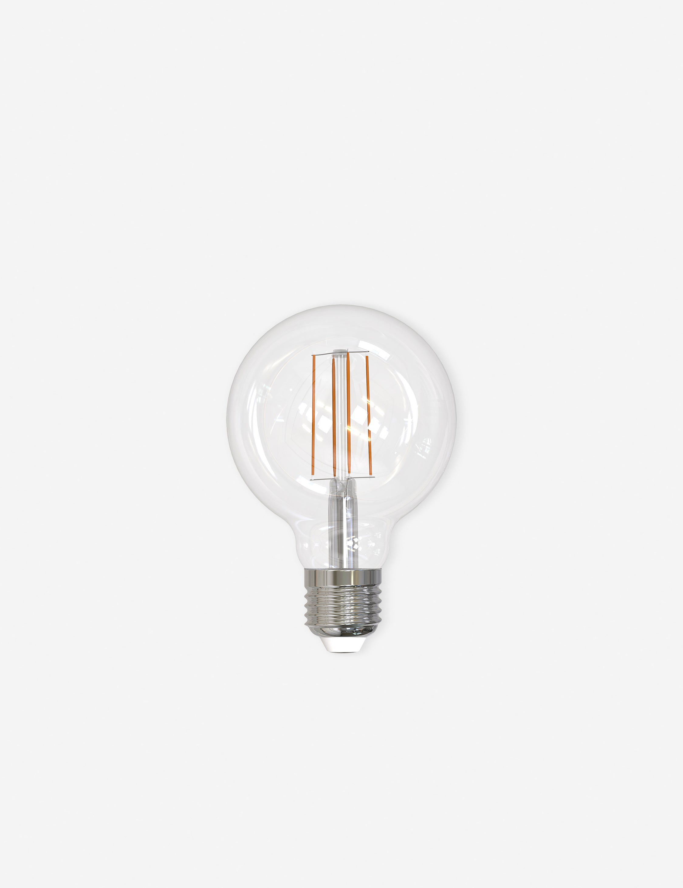 Energy Efficient G25 LED Filament Bulb Vintage Style - 4 Pack (40W Equivalent, 450 Lumens, E26 Base) - Perfect for Chandeliers, Pendant Lights & Decorative Fixtures
