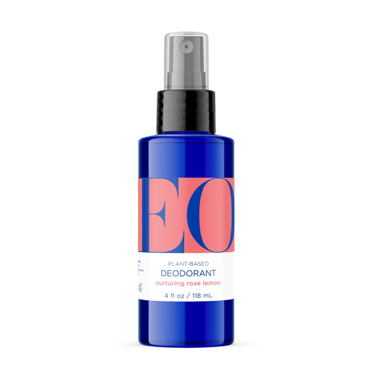 EO Rose & Lemon Deodorant Spray - 4 Fl Oz | Natural & Refreshing Body Odor Control for Women & Men | Perfect for Gym, Travel & Daily Freshness