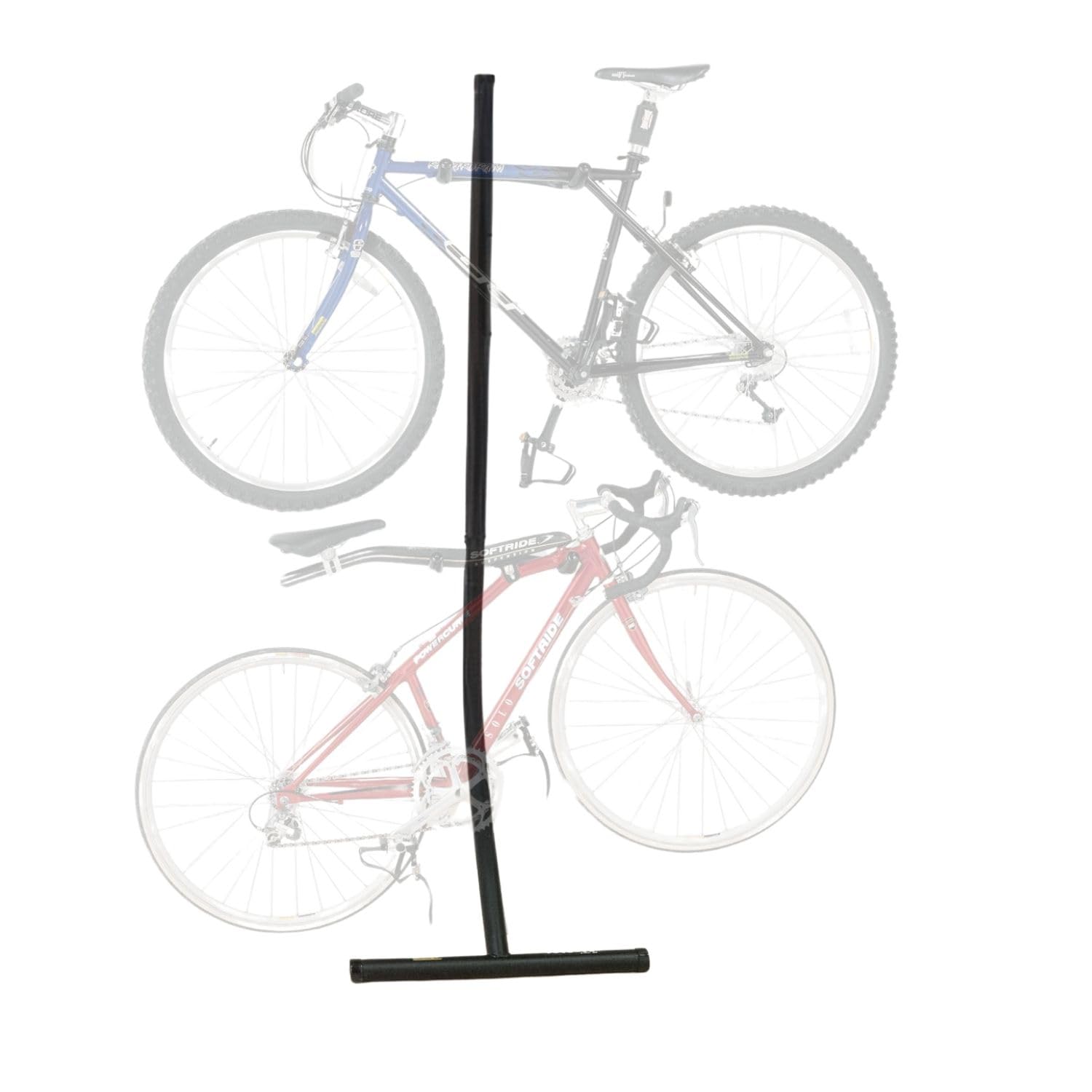 Saris Bike Home Storage Rack - Space Saving In-Home Bicycle Bunk for 2 Bikes - Heavy Duty Wall Mounted Bike Organizer - Perfect for Garage, Apartment & Small Spaces (Black)