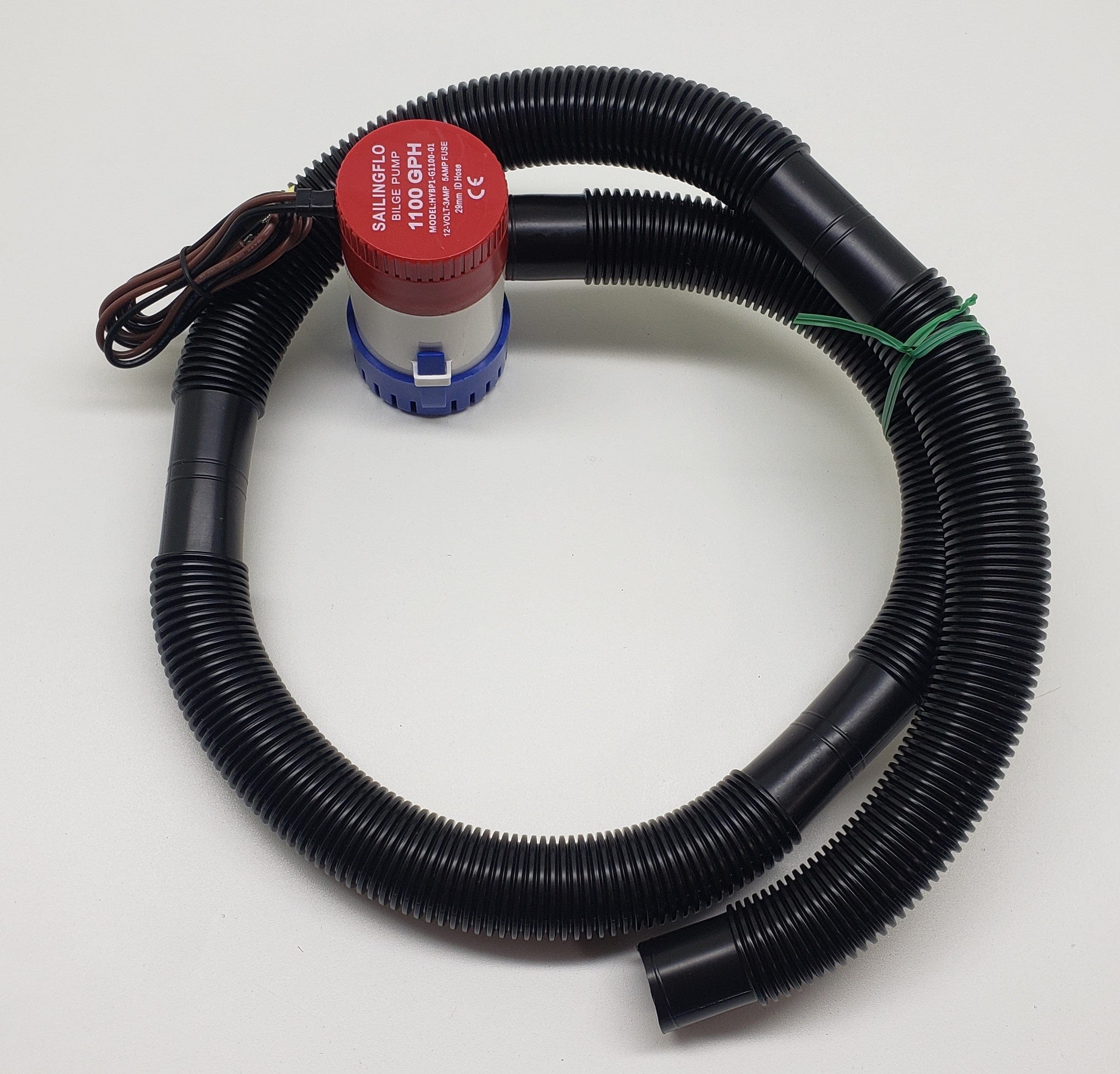 1100 GPH Automatic Bilge Pump with 5ft Hose - Marine Boat Bilge Water Removal System for Fishing Boats, Yachts & Sailboats - Emergency Flood Prevention & Deck Drainage Solution