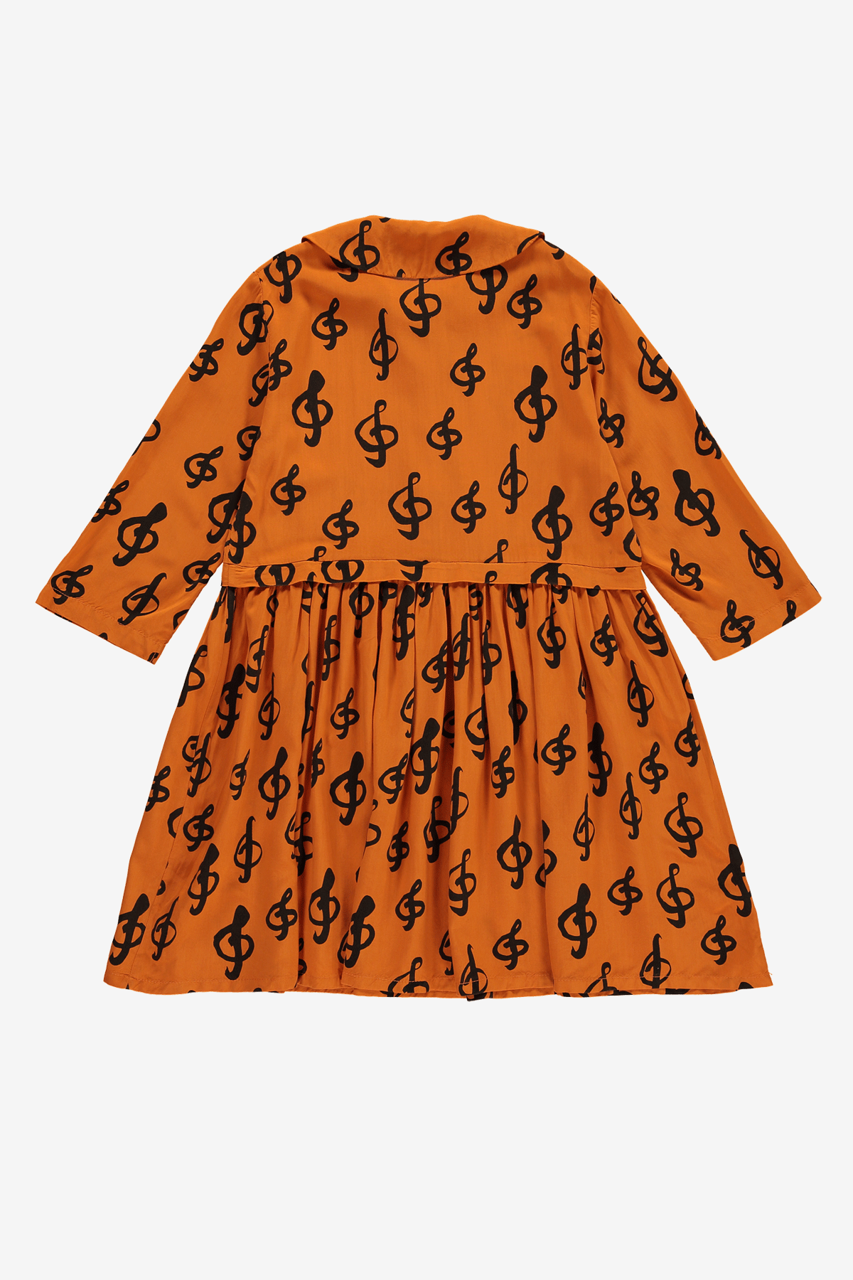 Beau Loves Music Collar Girls Dress - Size 4/5 - Cute Kids' Floral Dress for Birthday Party, School Concert & Special Occasions