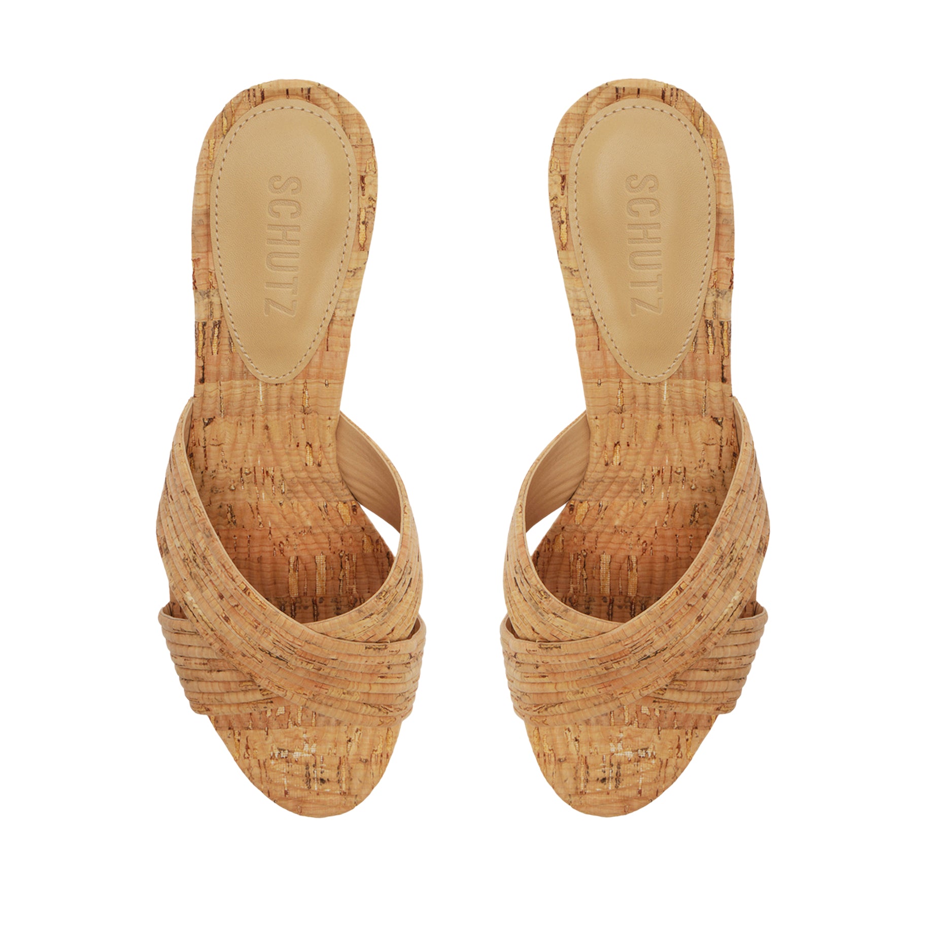 Latifah Women's Cork Mule Sandals - Comfortable Slip-On Shoes for Summer, Beach, and Casual Outfits