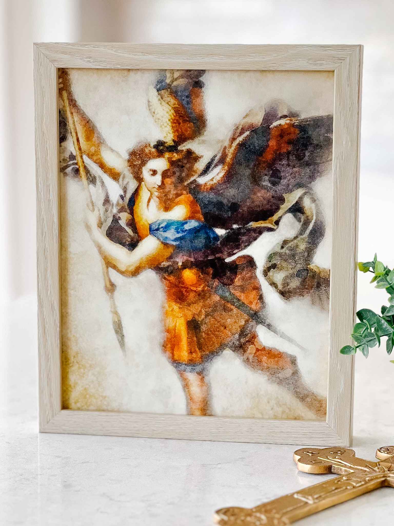 St. Michael the Archangel Print - Religious Wall Art for Home & Church Decor - Perfect for Prayer Rooms, Catholic Gifts & Spiritual Spaces
