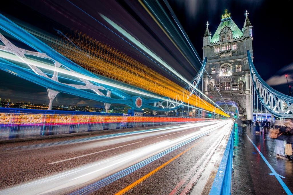 Tower Bridge at Night London England Wall Art - 24x16 Inch Premium Photographic Print for Home & Office Decor | Perfect for Living Room, Bedroom, or Office Wall Decoration