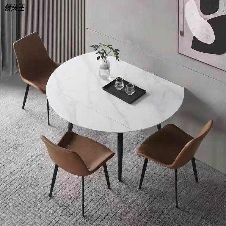 Mandalay Sintered Stone Extendable Dining Table - Modern Expandable Kitchen Table for 6-10 People - Perfect for Family Gatherings & Dinner Parties