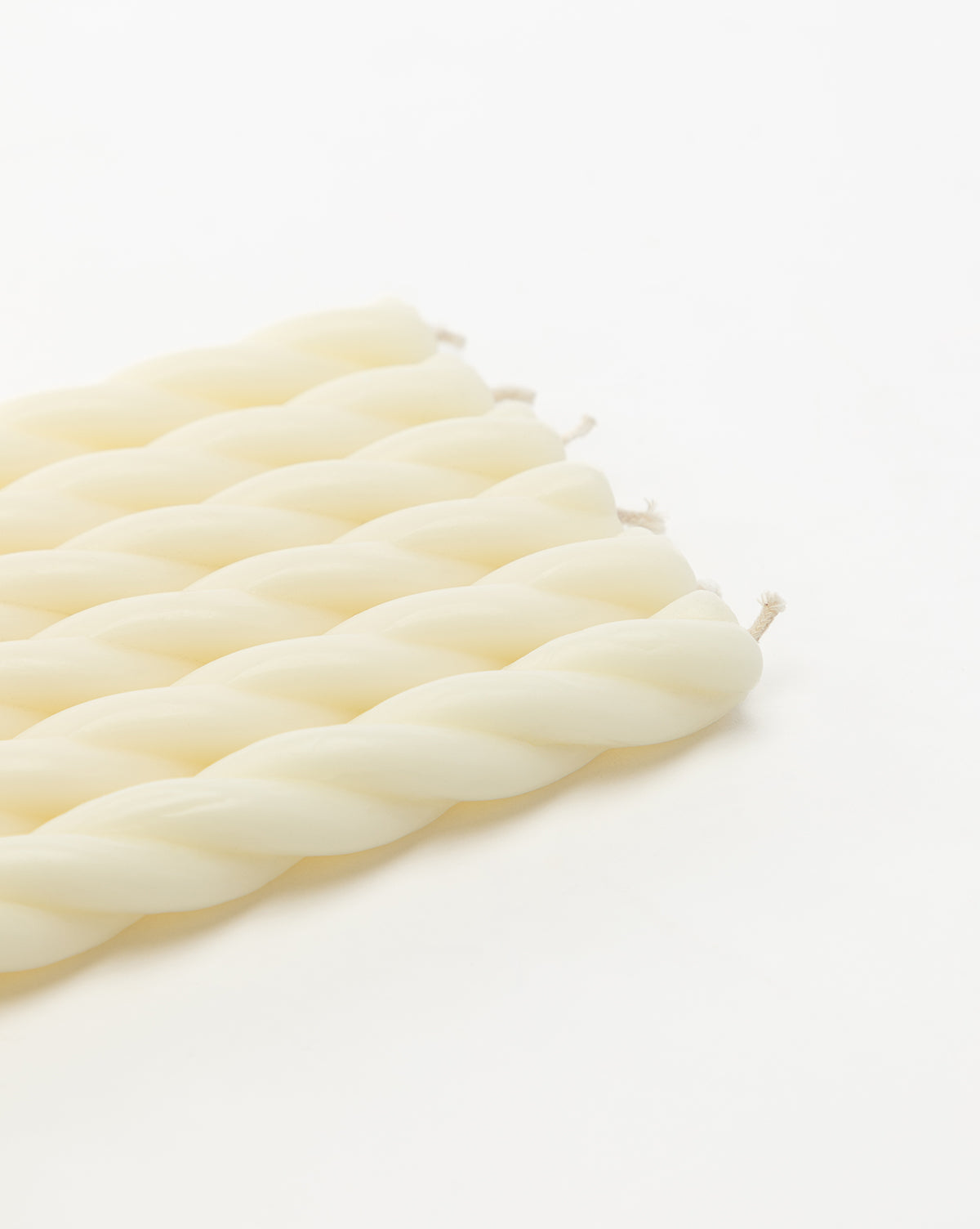 Premium Twisted Taper Candles Set of 6 - Handmade Decorative Dripless Candles for Dining Table, Wedding Centerpieces & Romantic Home Decor