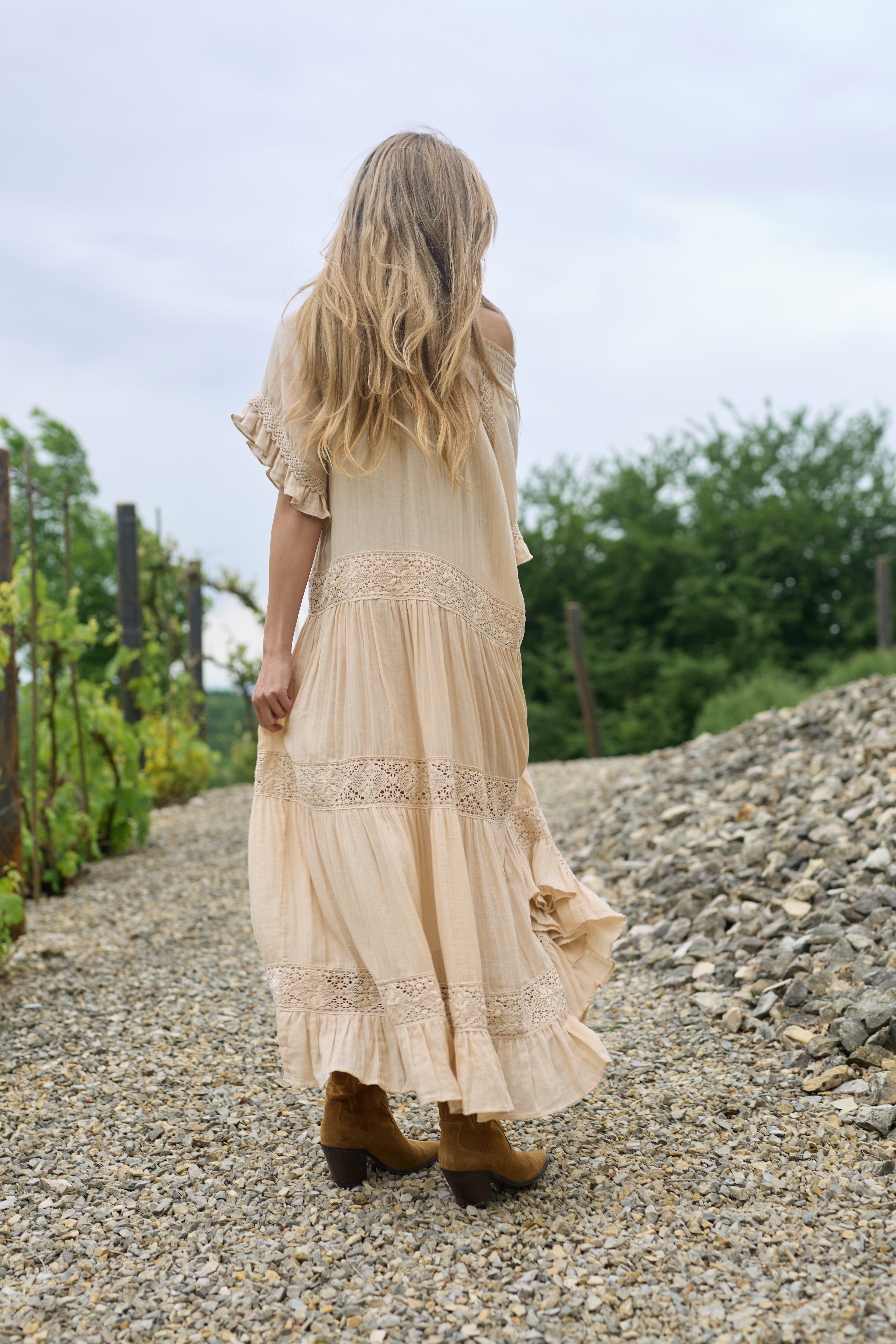 Soft Cotton Long Kaftan Dress for Women - Comfortable Boho Maxi Dress with Pockets - Perfect for Beach Cover Up, Lounge Wear, and Summer Vacation