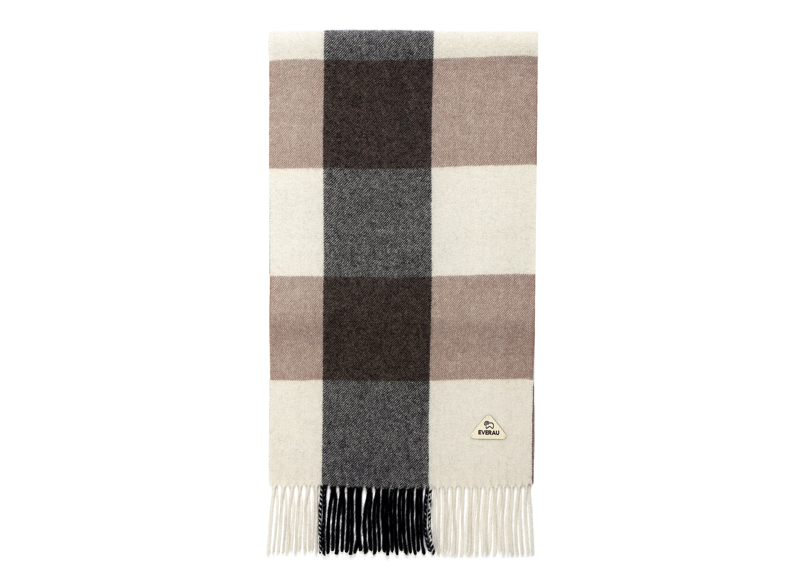 EVERAU® 100% Wool Tartan Scarf - Warm & Stylish Plaid Wrap for Winter, Fall Fashion & Outdoor Activities