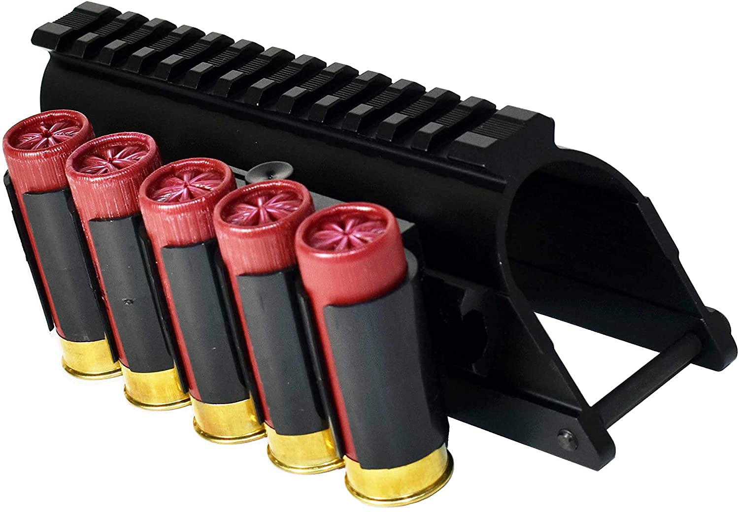 Trinity Picatinny Rail Optic Mount & Shell Holder Combo for Mossberg 500 & Maverick 88 12 Gauge Shotguns - Perfect for Hunting, Tactical Shooting & Home Defense