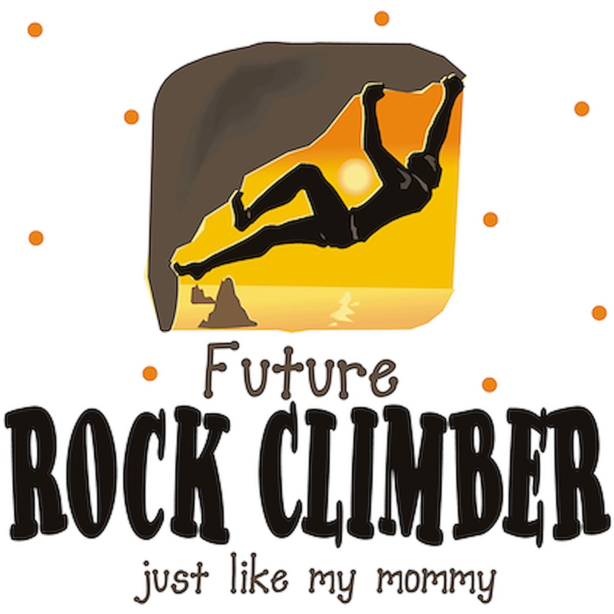 Future Rock Climber Like Mommy Baby Bodysuit - Cute Long Sleeve Infant Romper for Outdoor Adventures & Family Hiking Trips