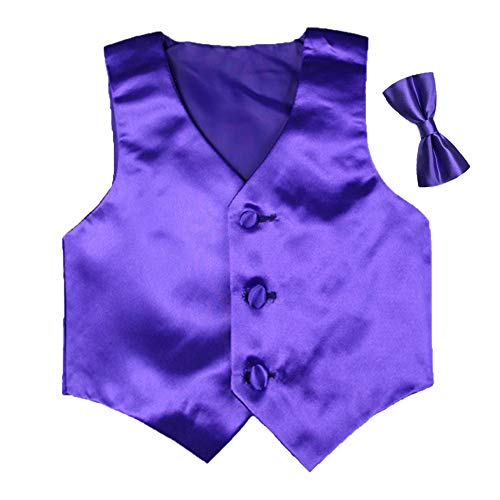Satin Color Bow Tie & Vest Only