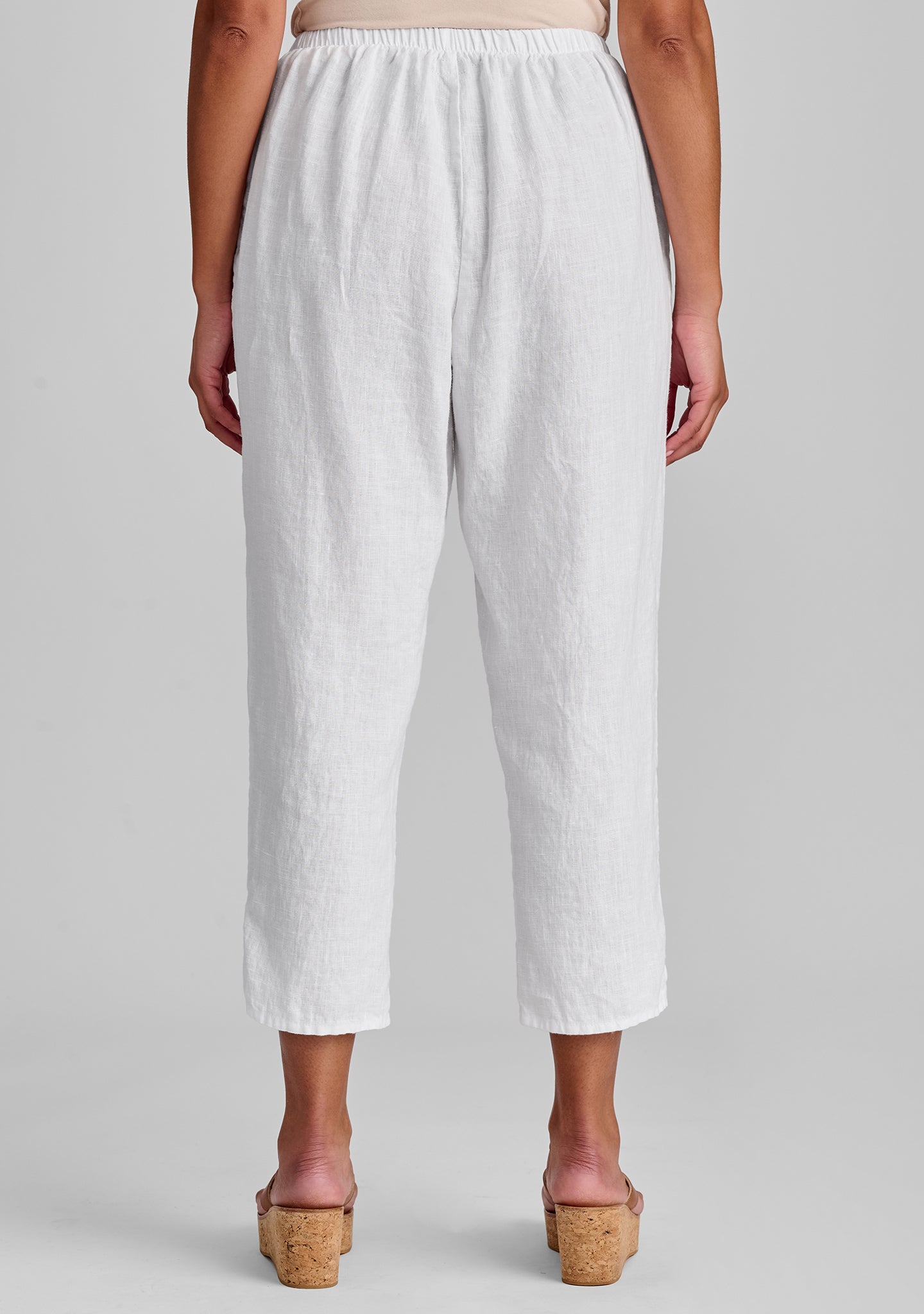 Stylish Pocketed Ankle Linen Pants for Women - Comfortable & Breathable Summer Pants - Office Wear & Casual Outfit - FINAL SALE