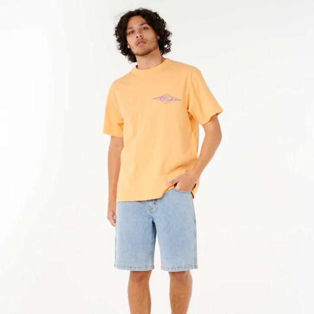 Rip Curl Men's Raw Energy Maxxed Tee - Quick-Dry Performance T-Shirt for Surfing, Gym & Outdoor Activities