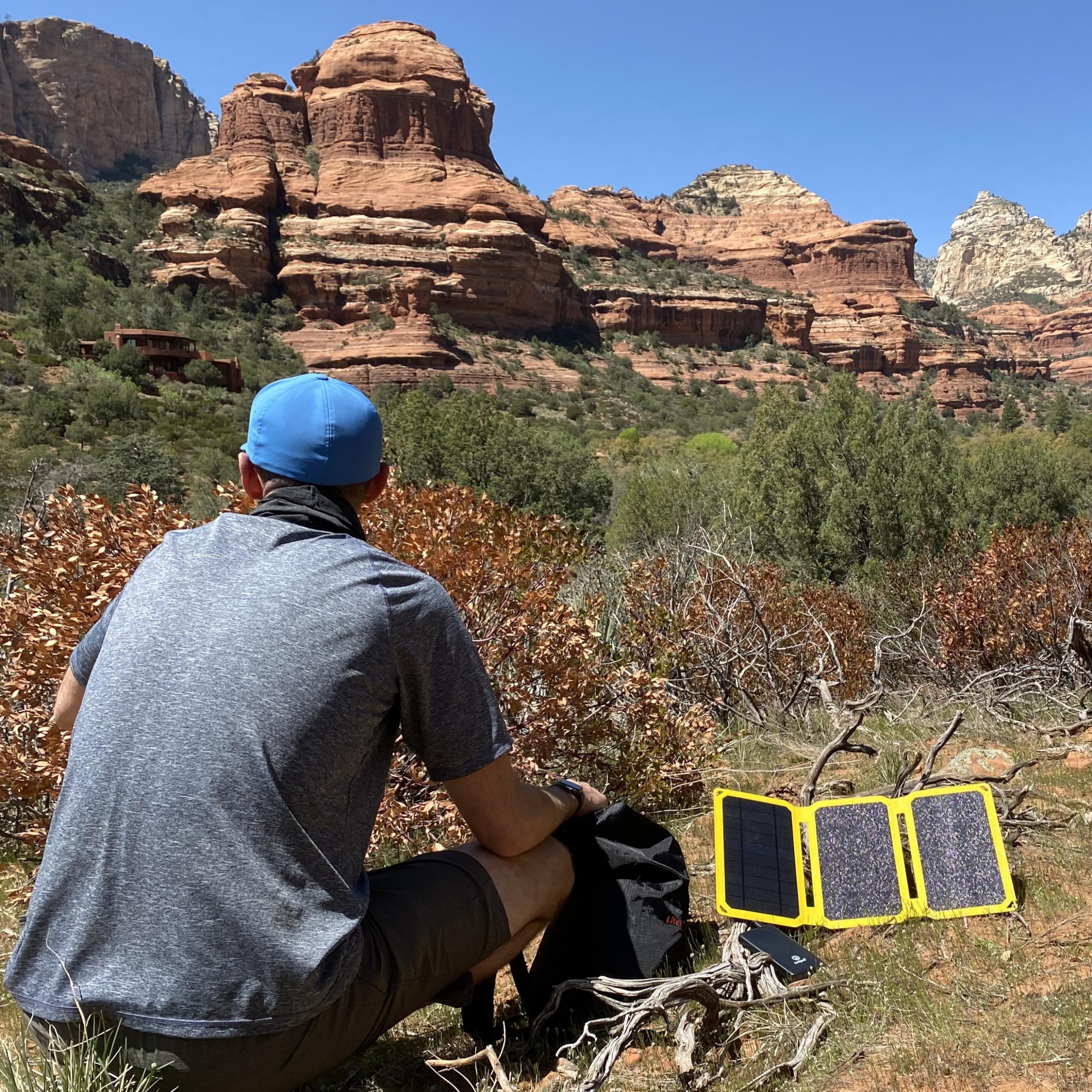 SunJack 25W Foldable IP67 Waterproof ETFE Monocrystalline Solar Panel with Dual 10000mAh Power Banks (USB-A & USB-C) - Portable Charger for Phones, Tablets - Perfect for Backpacking, Camping, Hiking & Outdoor Adventures