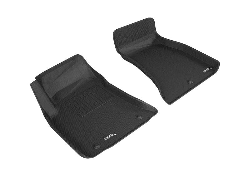 3D MAXpider Kagu Custom Fit Floor Mats for 2015-2020 Dodge Challenger RWD - Premium All-Weather Car Floor Liners (1st Row, Black) | Perfect for Daily Commuting & Road Trips
