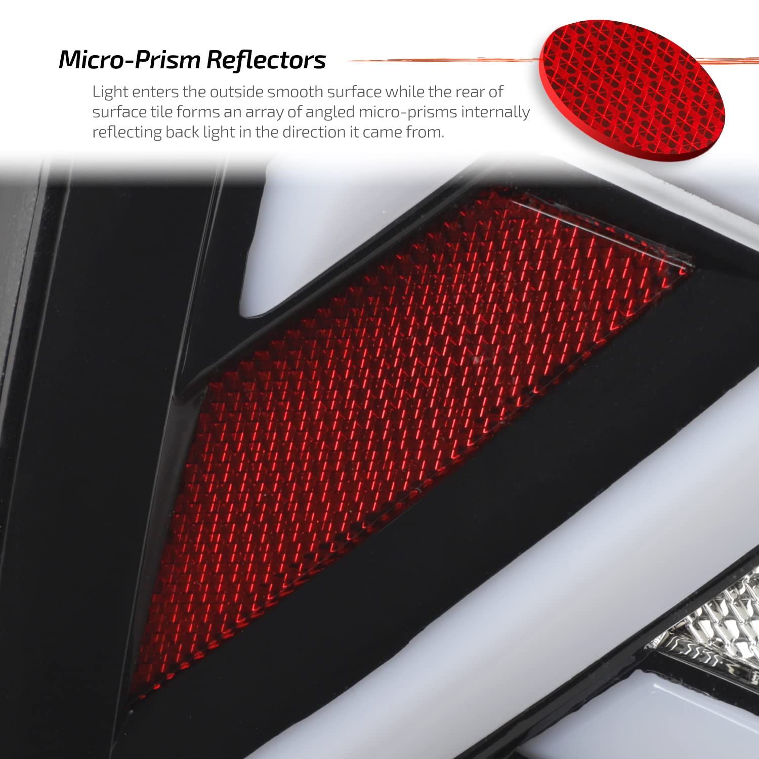 AKKON Full LED Black Tail Lights Pair for 2009-2018 Dodge Ram 1500/2500/3500 Trucks - Left Driver & Right Passenger Side - Upgrade for Night Driving & Enhanced Visibility