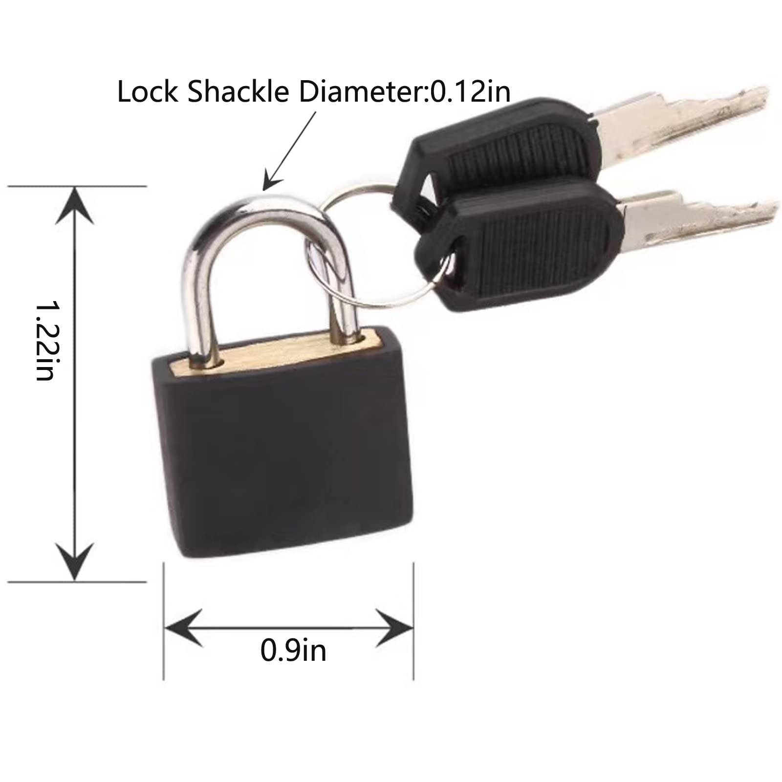 3Pcs Small Locks with Keys - Multicolor Mini Luggage Padlocks for Suitcase, Bag, Box, Diary, Storage Cabinet | Secure School, Gym & Classroom Supplies | Perfect for Travel, Lockers & Personal Belongings