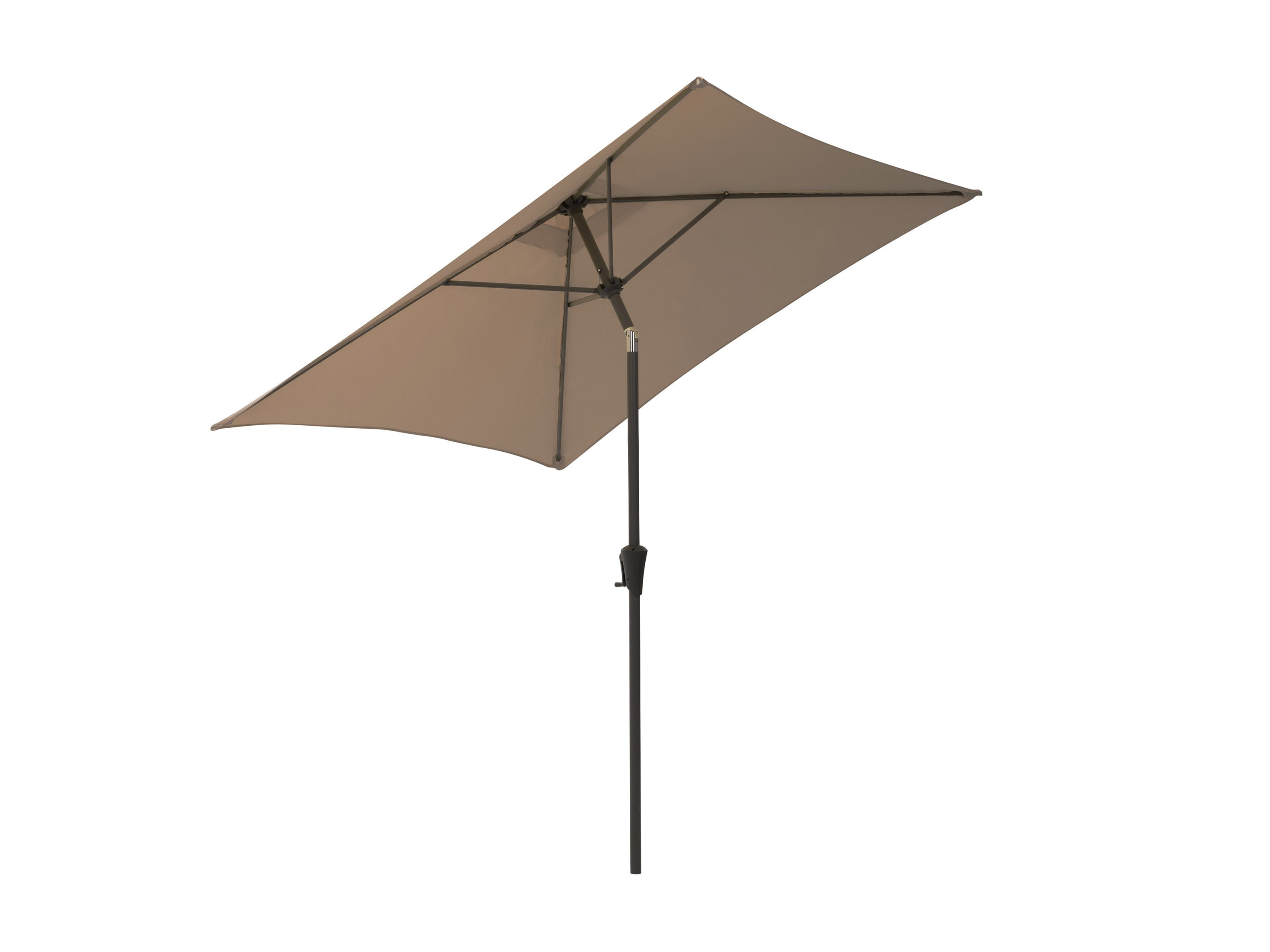 9ft Square Brown Patio Umbrella - Outdoor Sun Shade for Deck, Poolside, and Garden - Durable & Water-Resistant Canopy for Backyard, Restaurant, or Beach Use