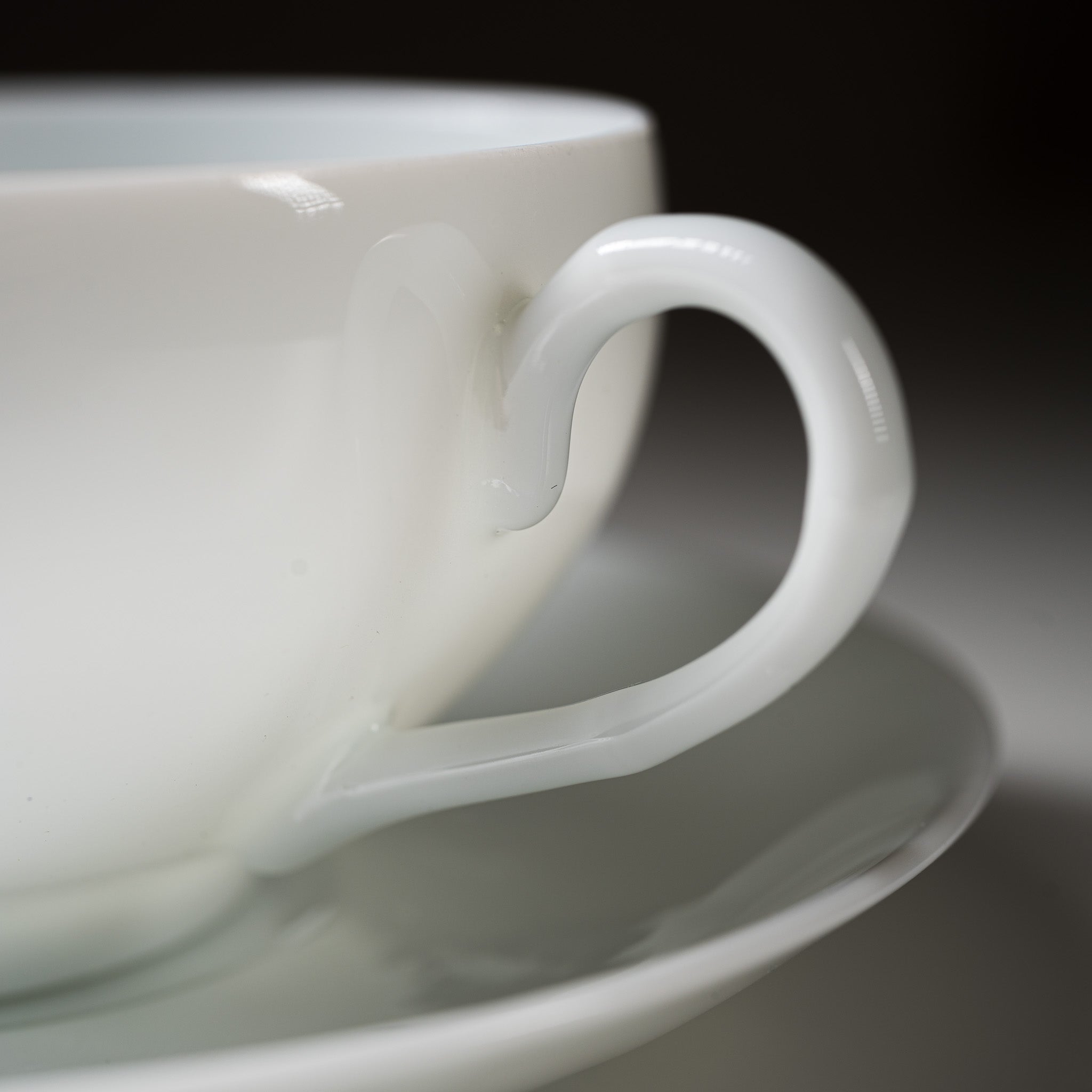 NISHIKAWA JAPAN Handmade Ceramic Tea Cup and Saucer Set - Pure White Porcelain, Traditional Japanese Craftsmanship for Tea Ceremony, Home Decor & Gift