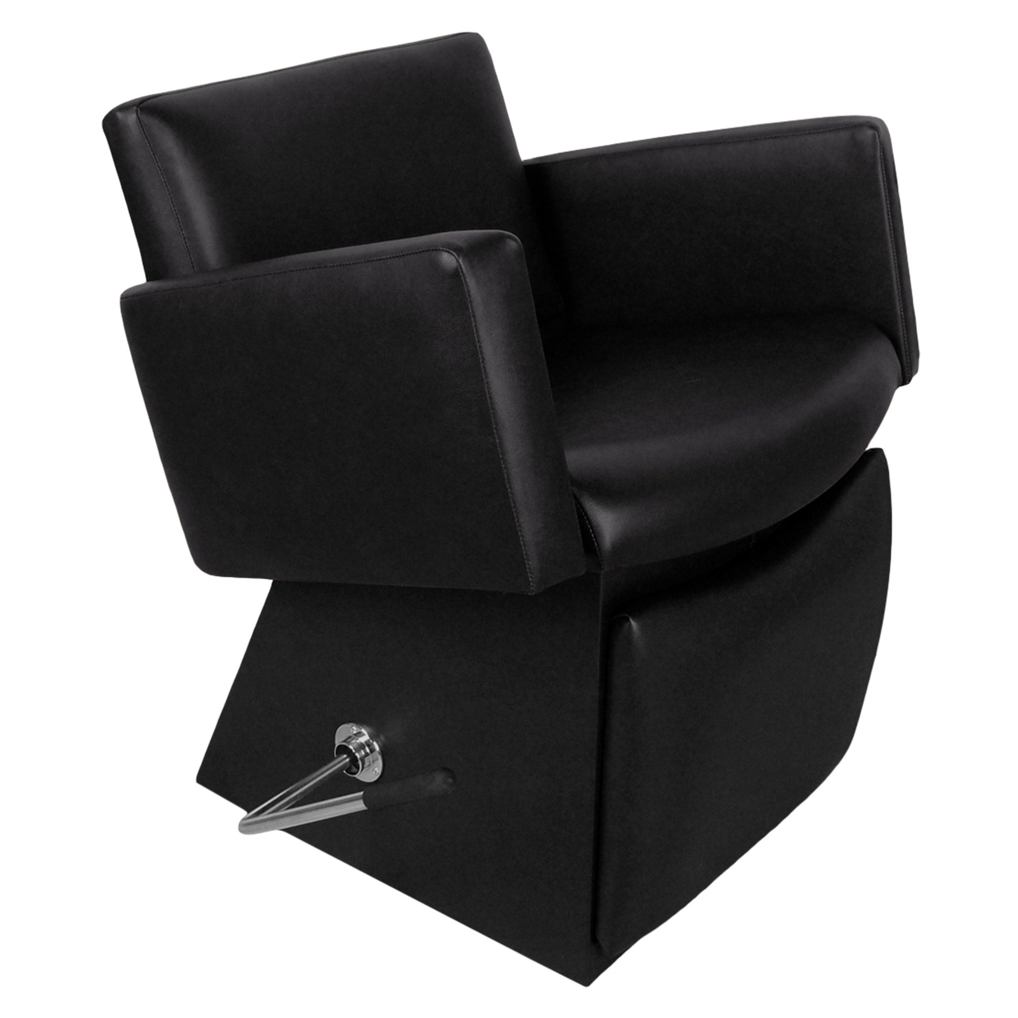 Cigno Adjustable Lever Control Shampoo Chair with Padded Legrest - Salon & Barber Styling Station for Hair Washing & Beauty Treatments