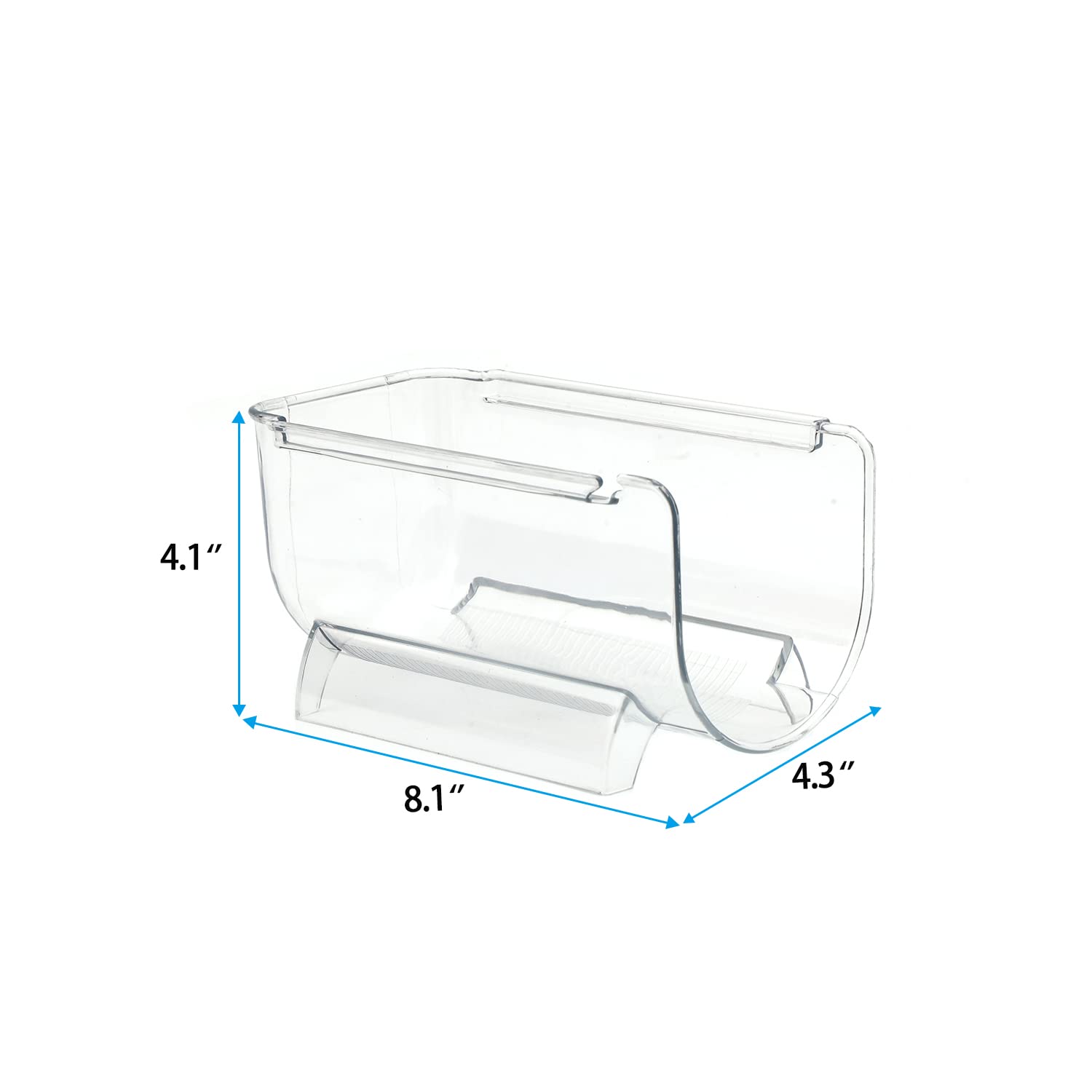 Set of 2 Stackable Refrigerator Wine Racks - Space-Saving Kitchen Cabinet Organizer for Wine & Water Bottles Storage (1-Bottle Capacity, 2-Pack) - Perfect for Countertop, Pantry & Small Kitchen Organization