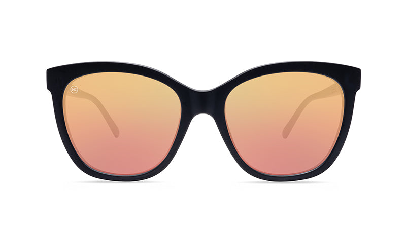 Deja Views Matte Black & Rose Gold Sunglasses - Stylish UV Protection Shades for Outdoor Activities, Beach, and Driving